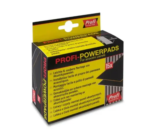 Kosche Profi-Powerpads schwarz für Akustikpaneele 15 Stück