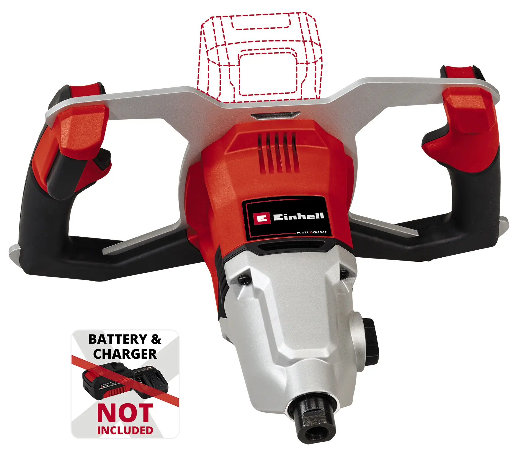 Einhell Akku-Farb-Mörtelrührer TP-MX 18-2 Li BL Solo 18 V