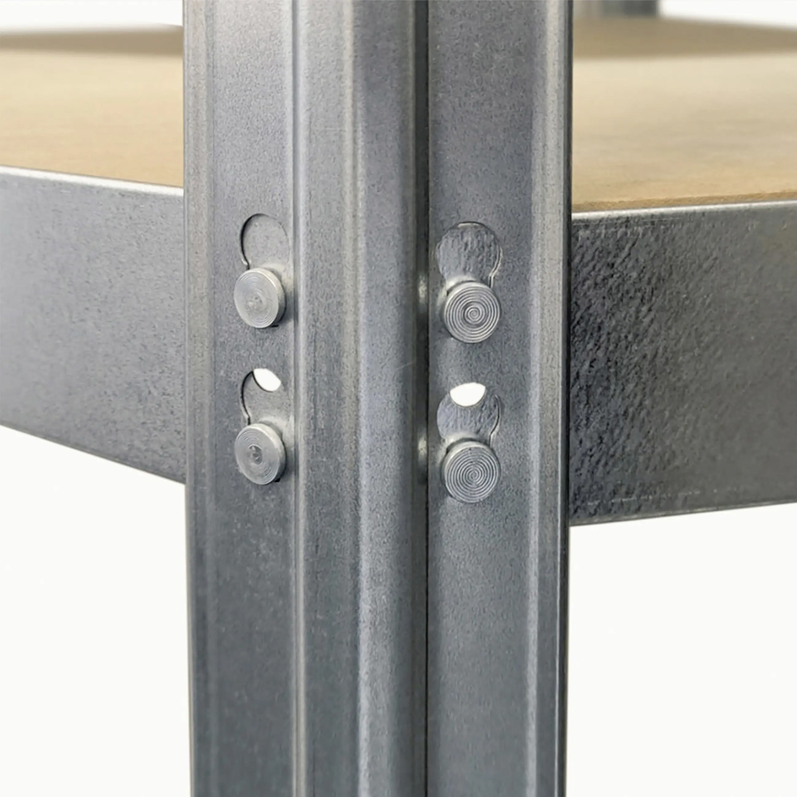 Ar Shelving Schwerlastregal-Set Rivet Budget verzinkt 180 x 190 cm mit 4 HDF-Böden 700 kg