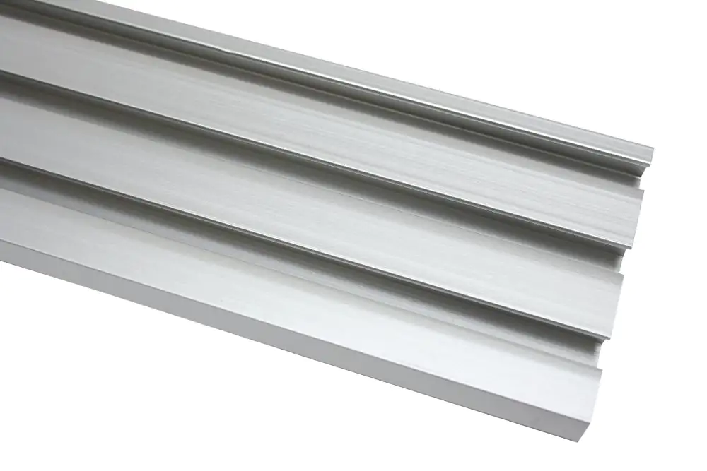 Gardinia Schiene für Flächenvorhang Atlanta silber, 160 cm, 3-läufig
