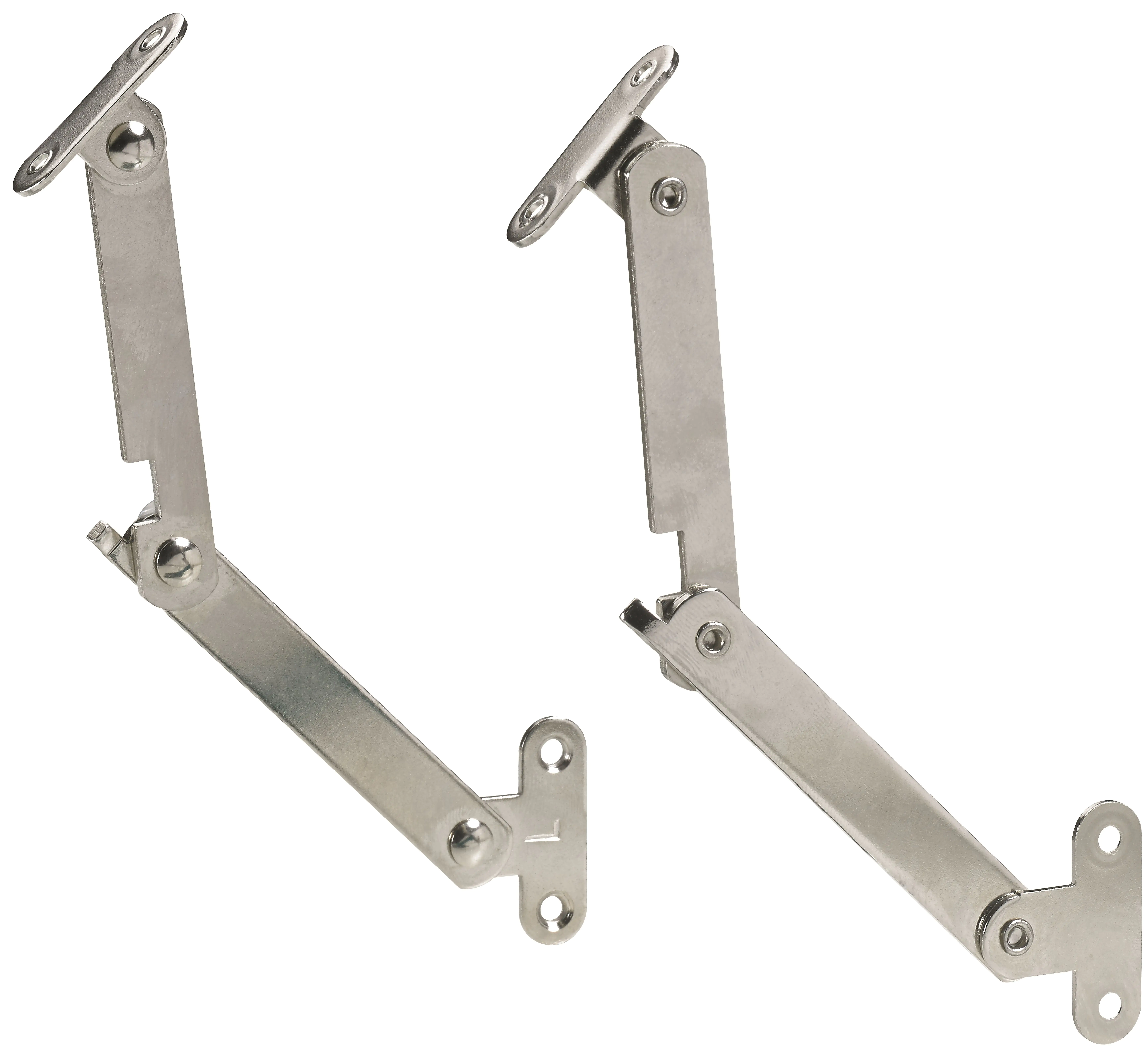 Hettich Mini-Klappenhalter Stahl, vernickelt, 1 Stück