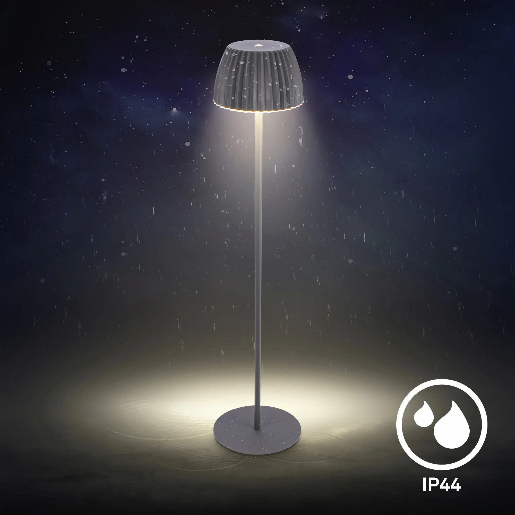 Briloner LED-Stehleuchte Riffle mit Akku anthrazit dimmbar