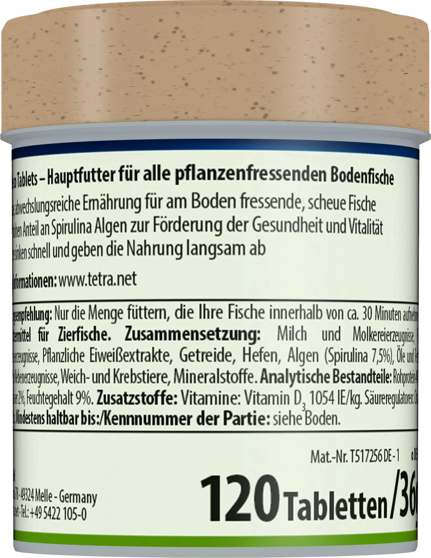 Tetra Pleco Tablets 120 120 Tabletten