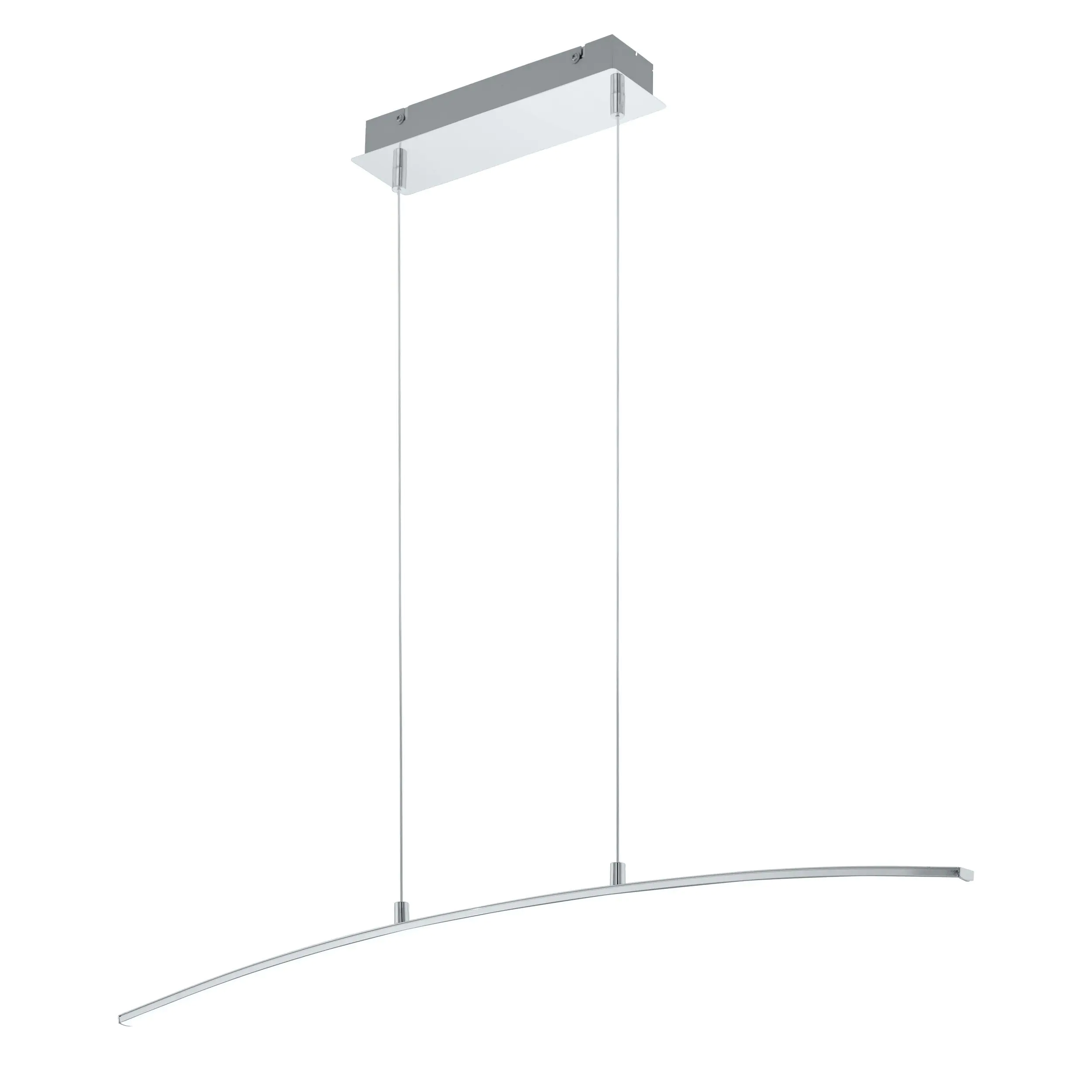 Eglo LED Pendelleuchte Lasana chrom 90 cm warmweiß