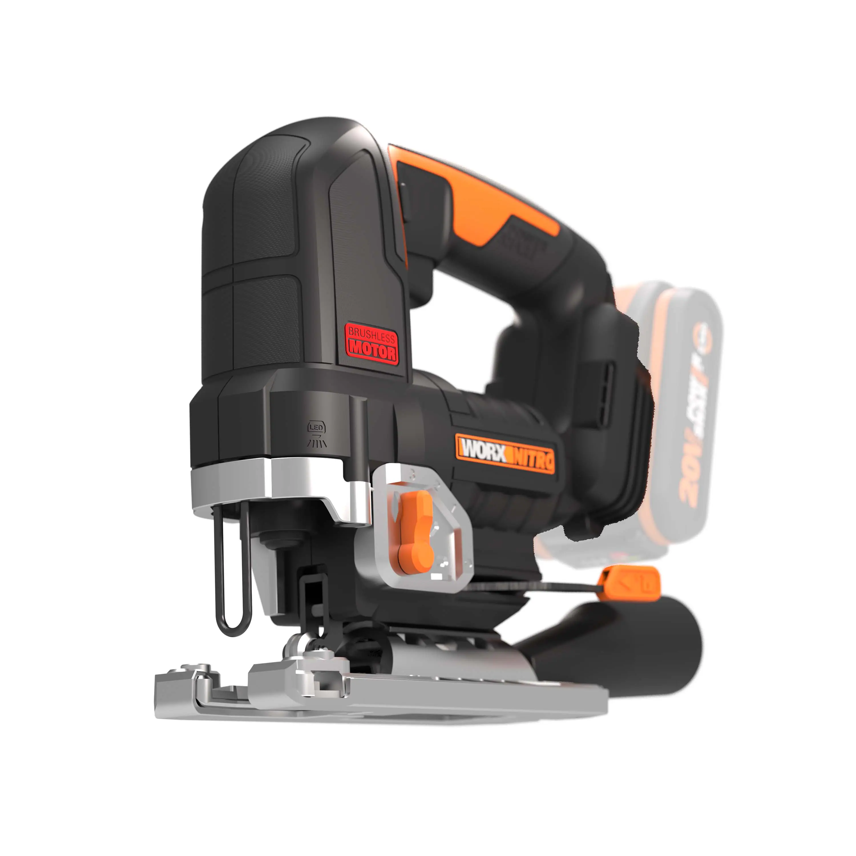 Worx Nitro Akku-Pendelhub-Stichsäge WX542.9 20 V Solo