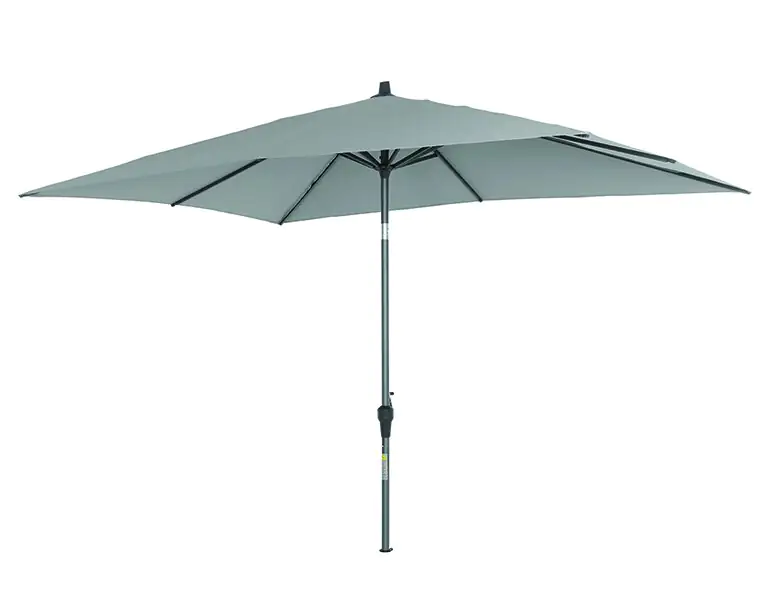 Siena Garden Sonnenschirm Avio grau 300 x 200 cm
