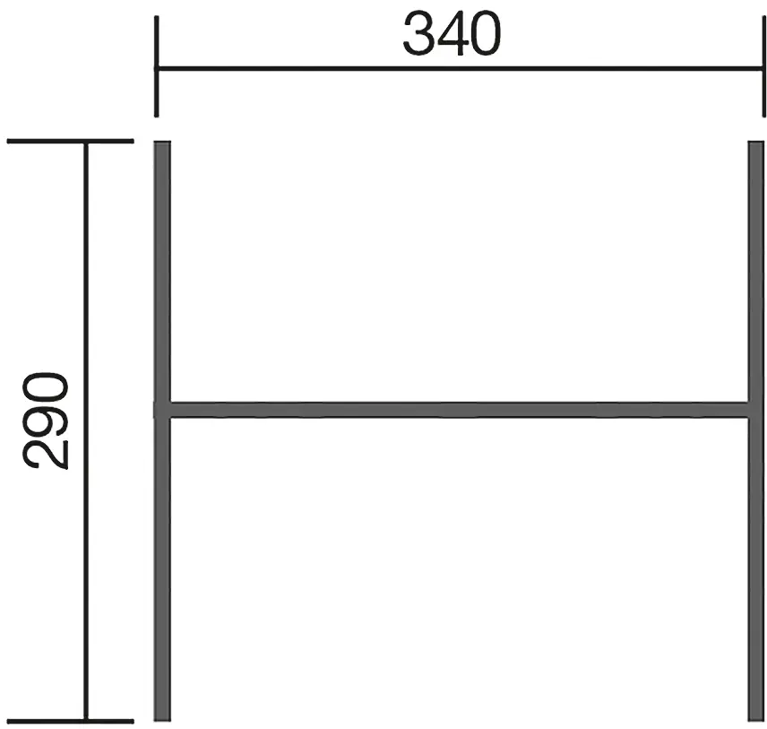 Weka Doppelschaukel Tabaluga 340 x 290 x 240 cm, mit Schaukelbrett / Netz