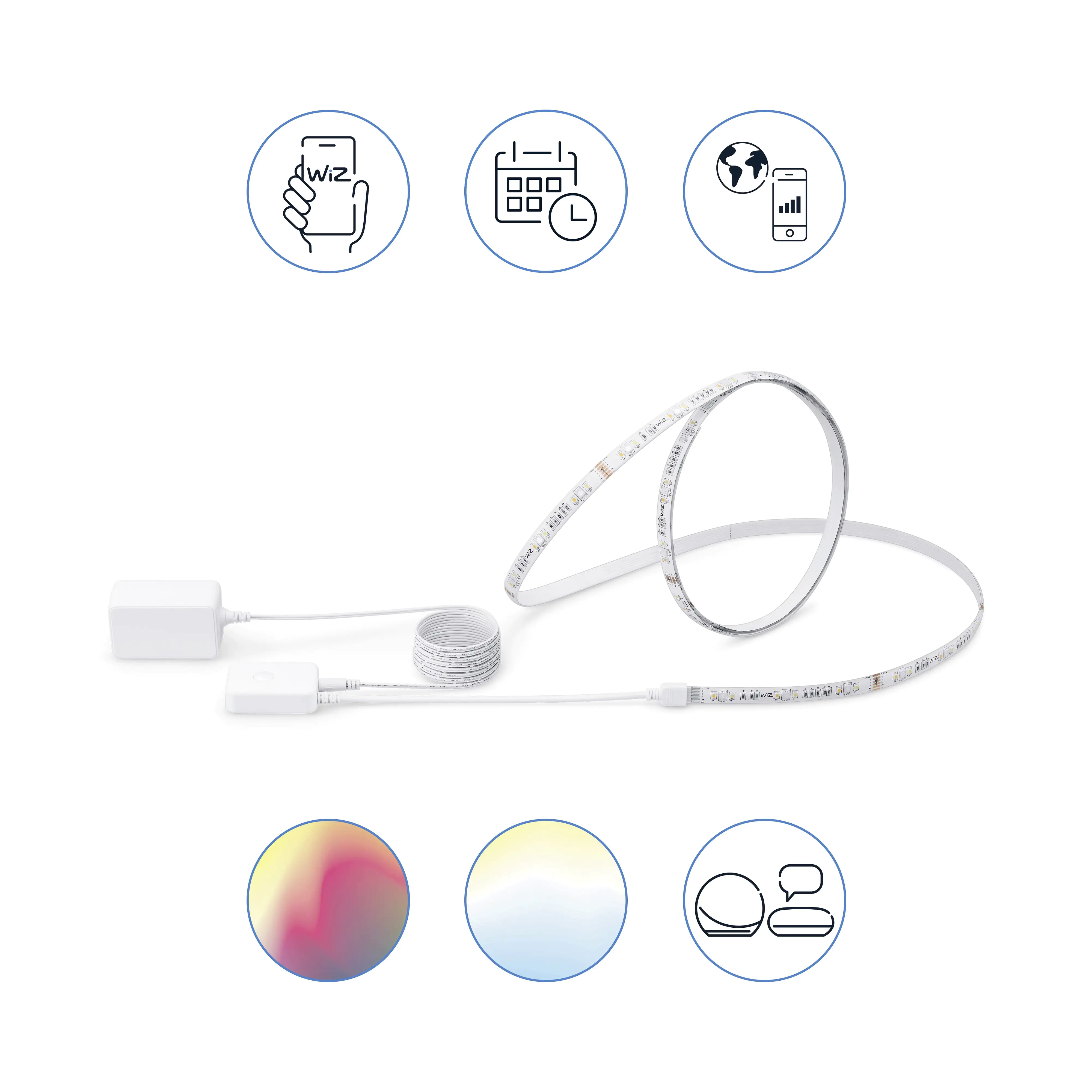 WiZ LED Lightstrip Tunable White & Color Starterset 2 m RGBW WiZ Connected