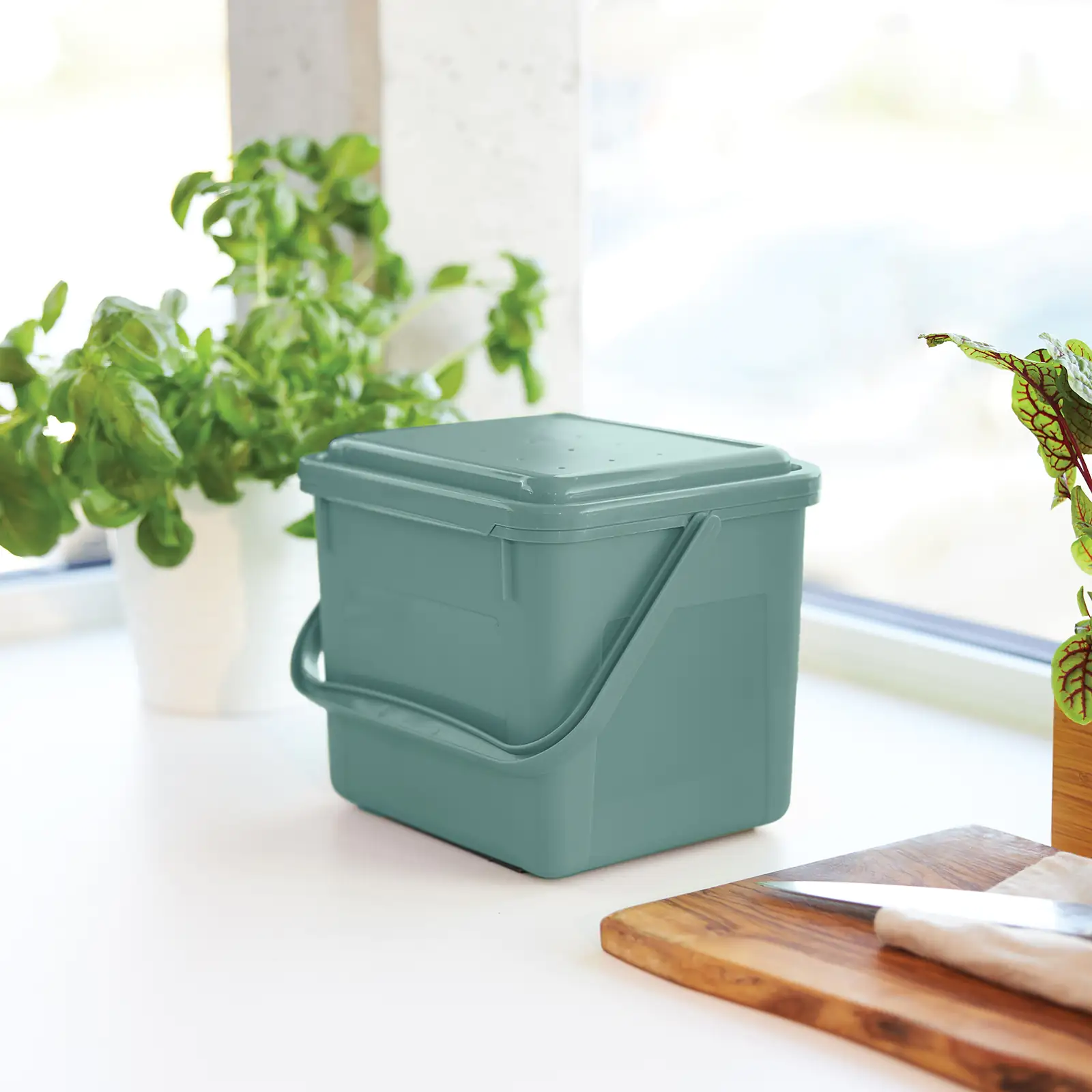 Rotho Komposteimer Bio 5 L misletoe green