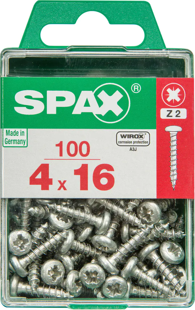 Spax Universalschrauben 4.0 x 16 mm TX 20 Rundkopf - 100 Stk.