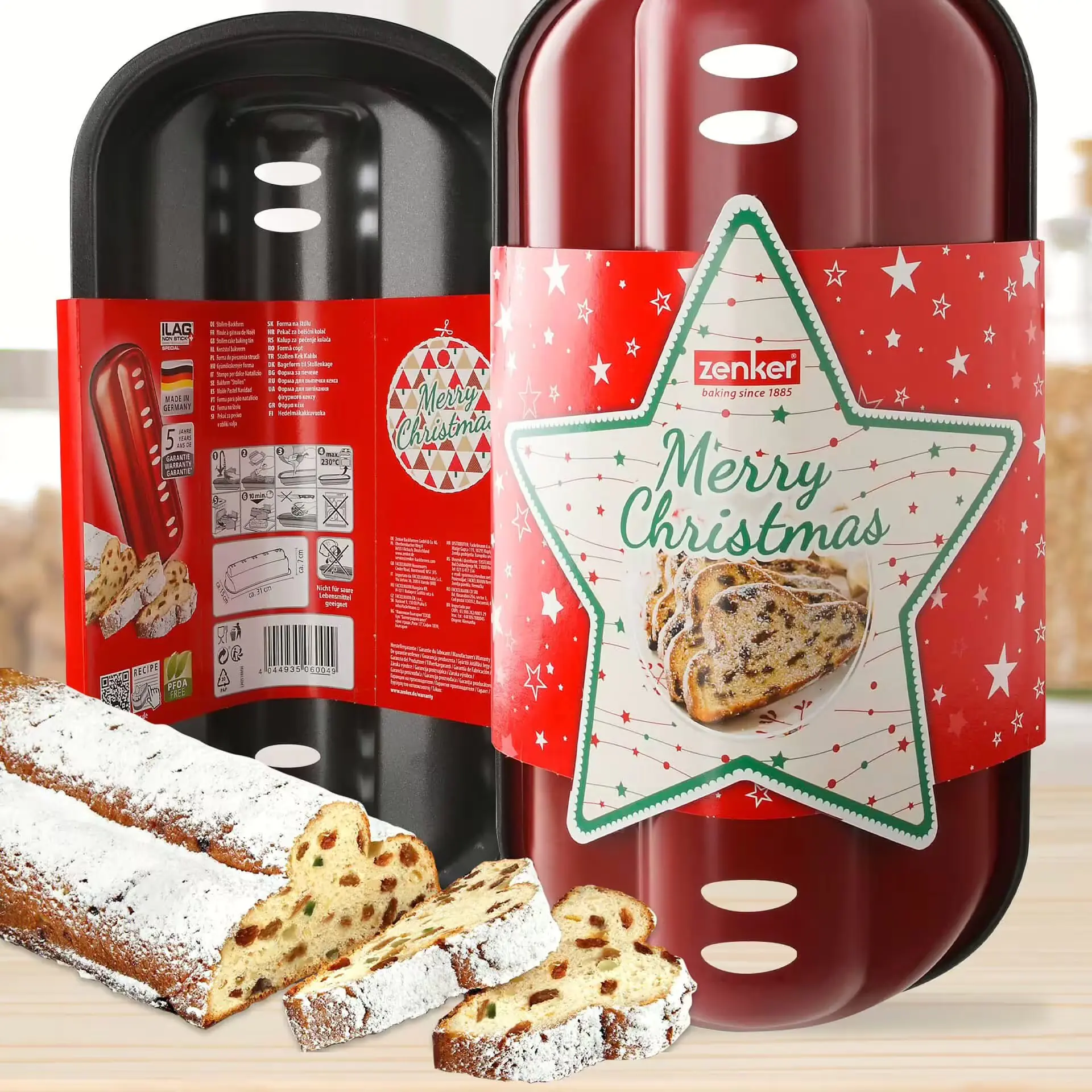 Zenker Stollenform Sparkling Christmas