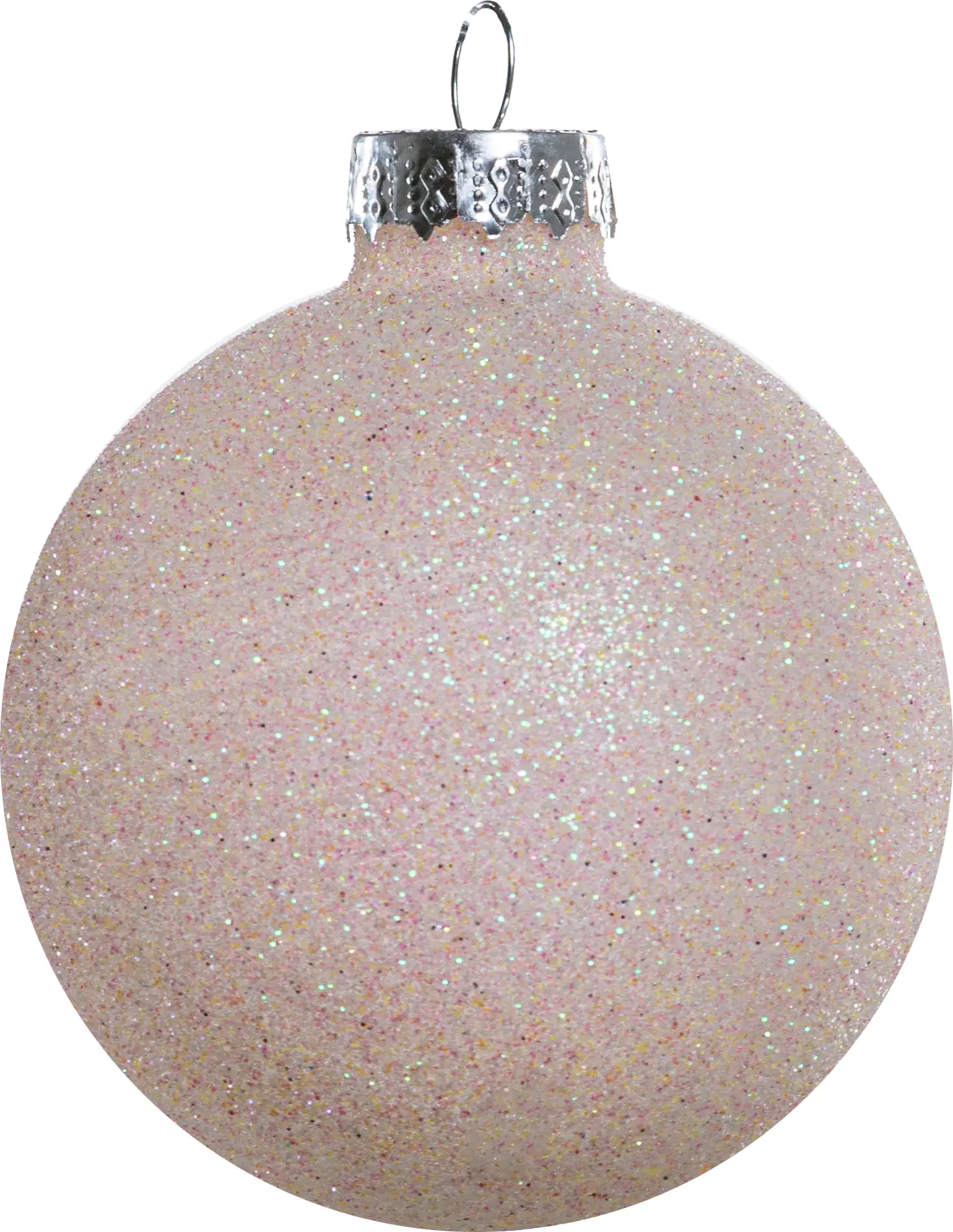 TrendLine Weihnachtskugeln aus Glas Ø 5/ 5,7/ 6,7 cm rosa 42 Stück