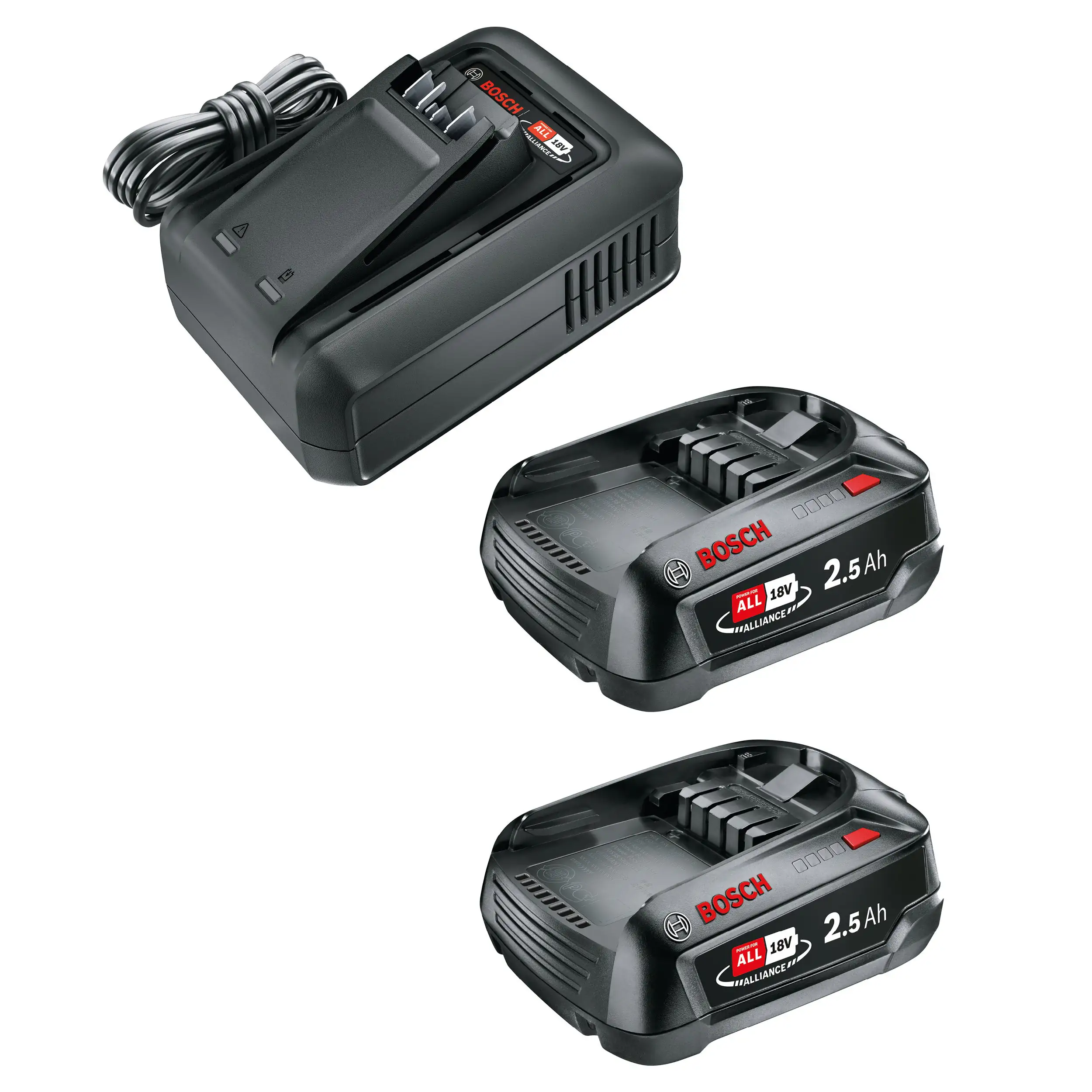Gardena System Starter Kit QC AL 18V-44 inkl. 2 x 2,5 Ah SoC Akku