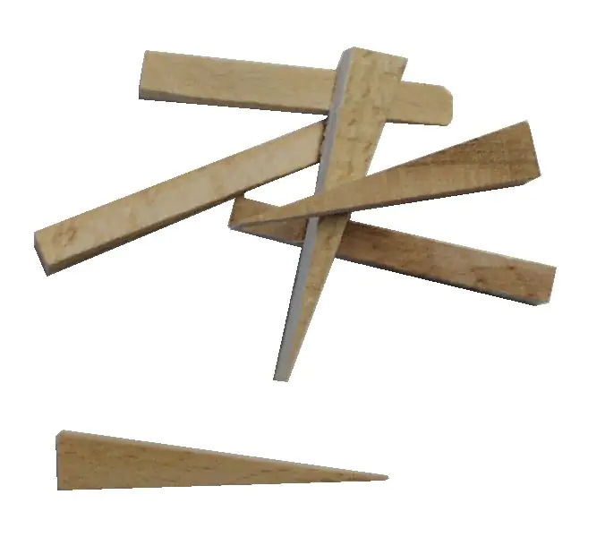 Connex Fliesenkeile 250 Stück Holz