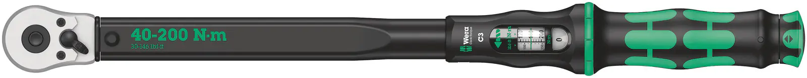 Wera Drehmomentschlüssel mit Umschaltknarre Click-Torque C 3 40-200 Nm