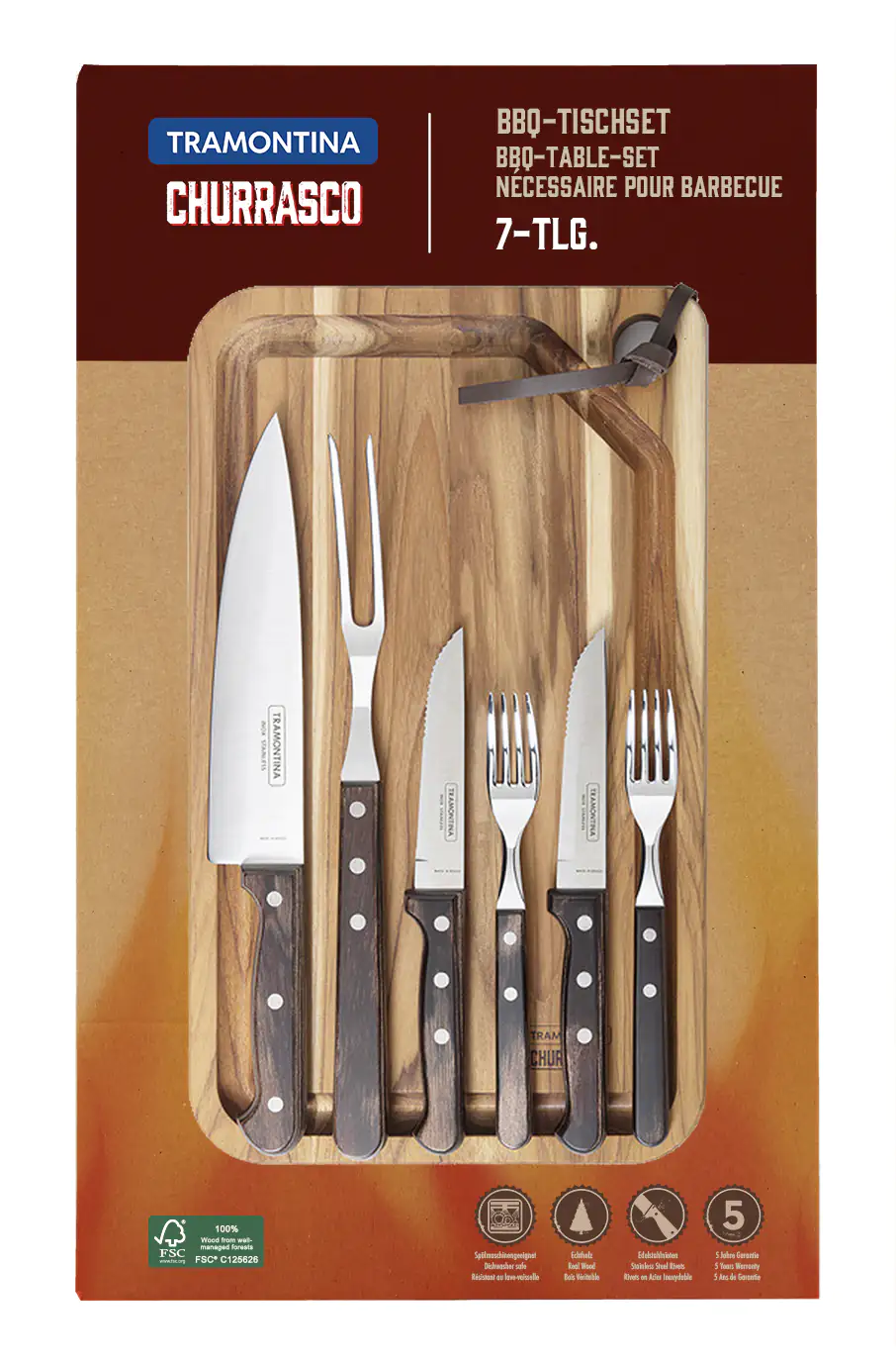 Tramontina BBQ-Geschenkset 7-teilig