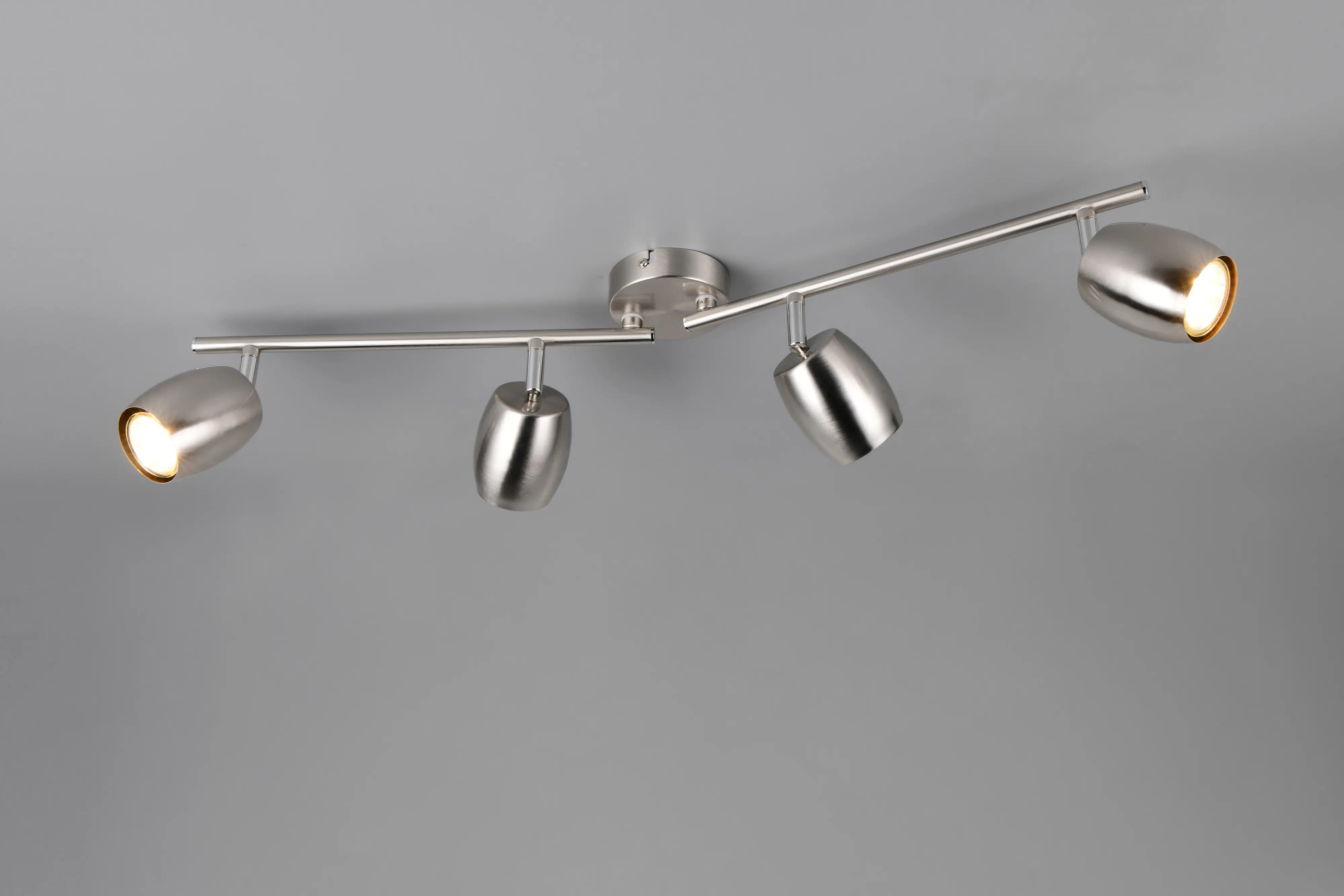 Reality Deckenstrahler 4er Spot Nancy GU10 nickel matt