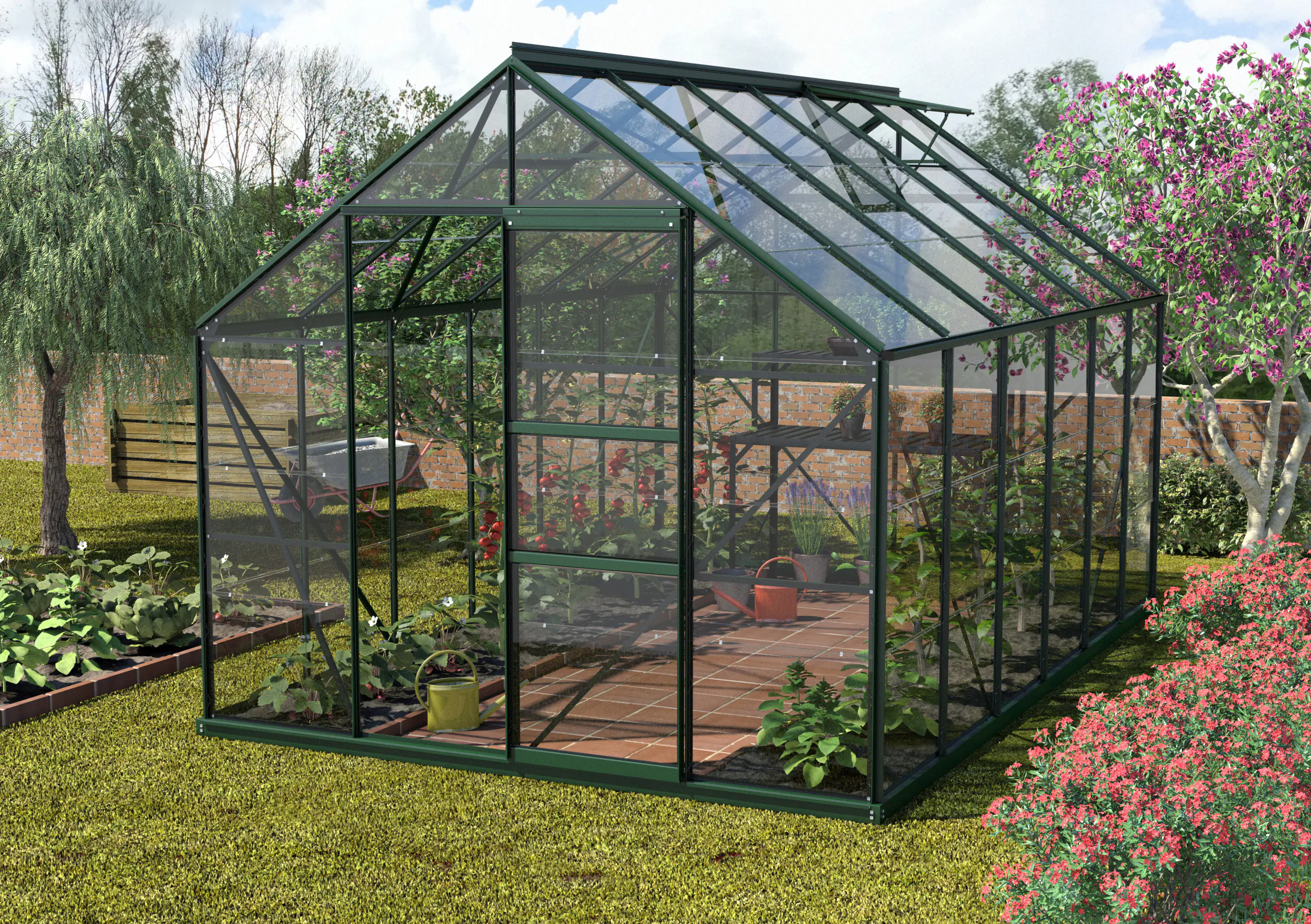 Vitavia Gewächshaus Merkur 9900 254 x 379 cm 3 mm ESG