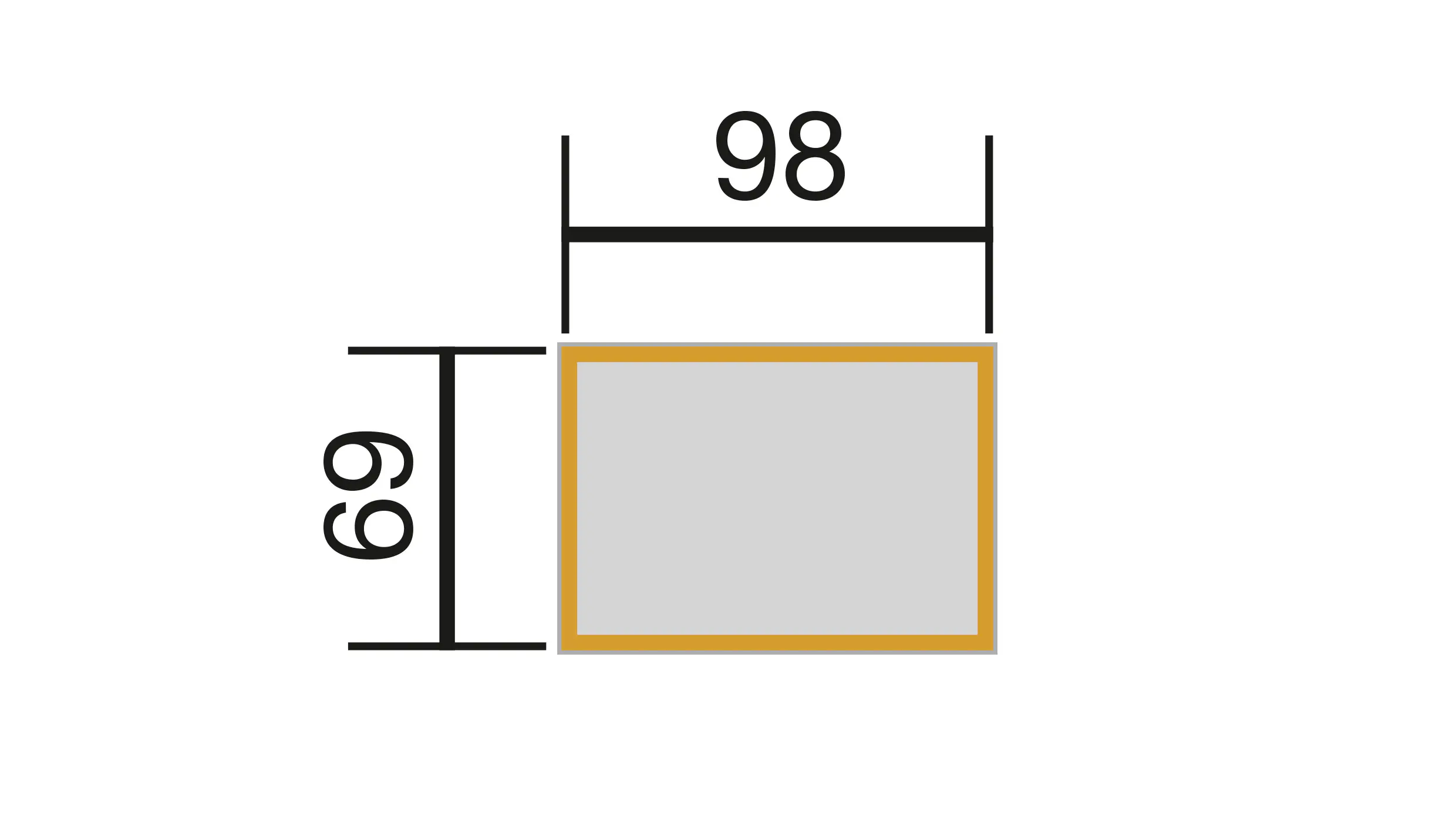 Weka Element-Hochbeet Modular,21 mm, anthrazit, 98 x 69 cm,