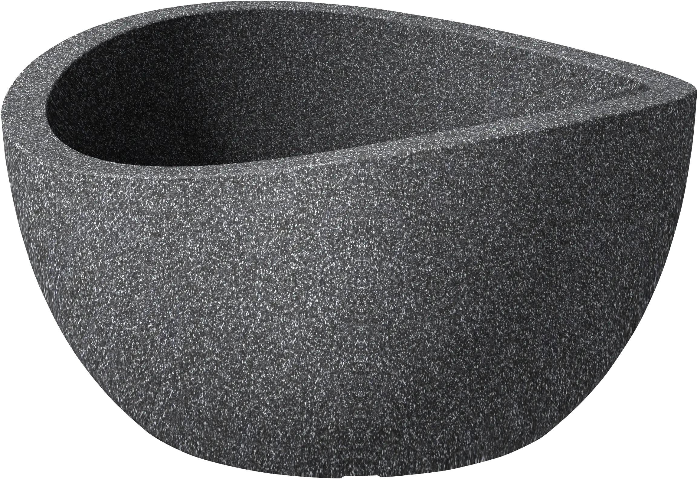 Scheurich Pflanzschale Wave Globe Bowl Serie 252 schwarz granit Ø 40 cm