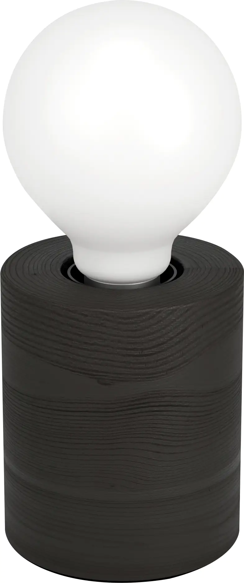Eglo Tischlampe Damasco Ø 10 cm schwarz/transparent