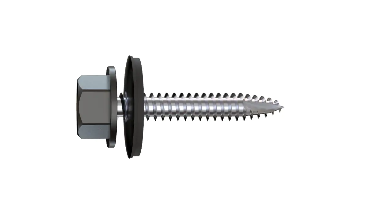 Connex Bohrschrauben 4.8 x 35 mm Sechskant - 100 Stk. anthrazitgrau
