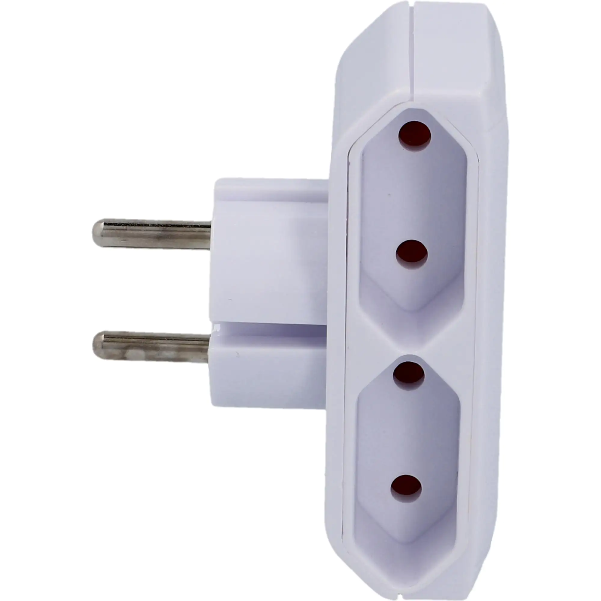 Euro-Adapter 2-fach flach weiß