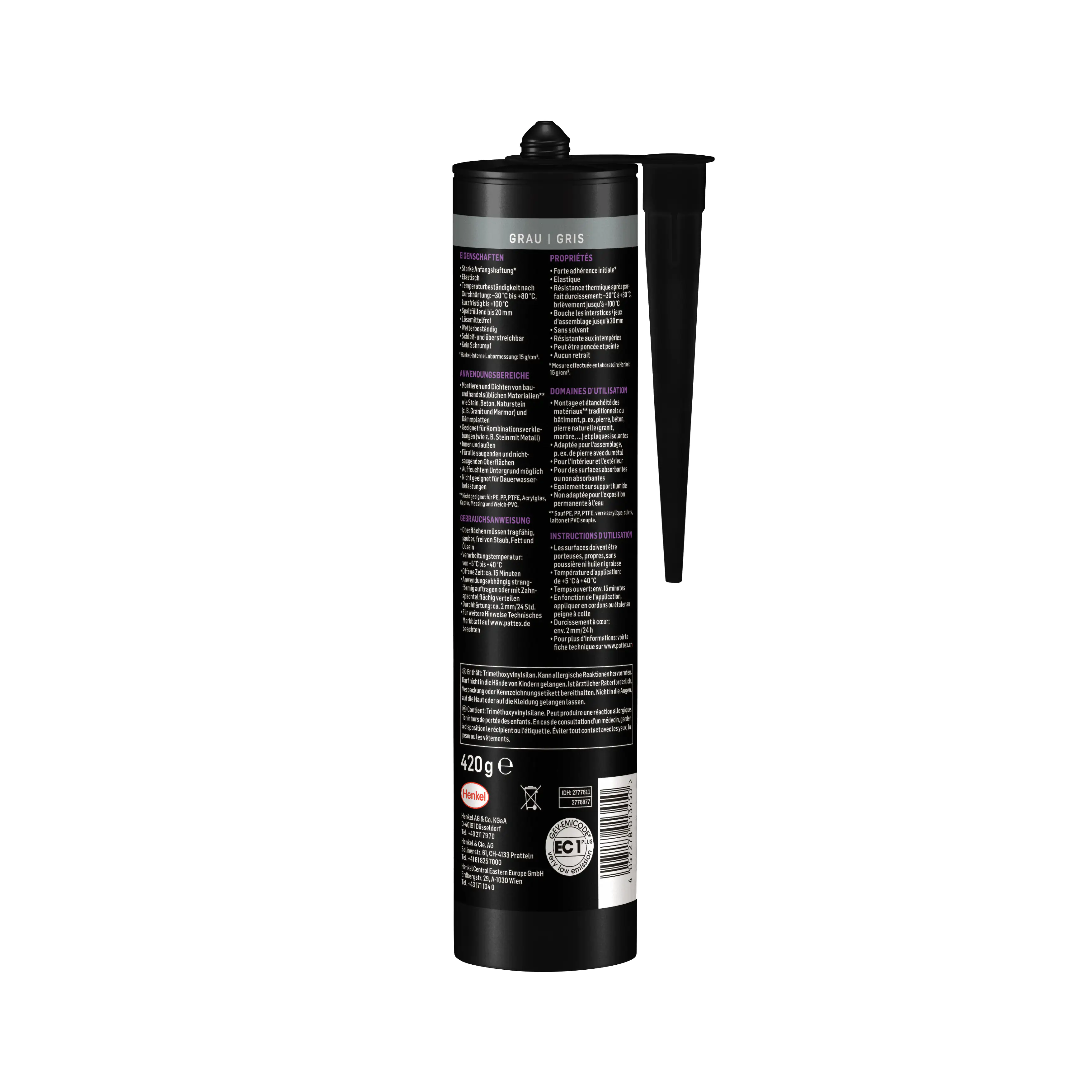Pattex Montagekleber Stein 420 g