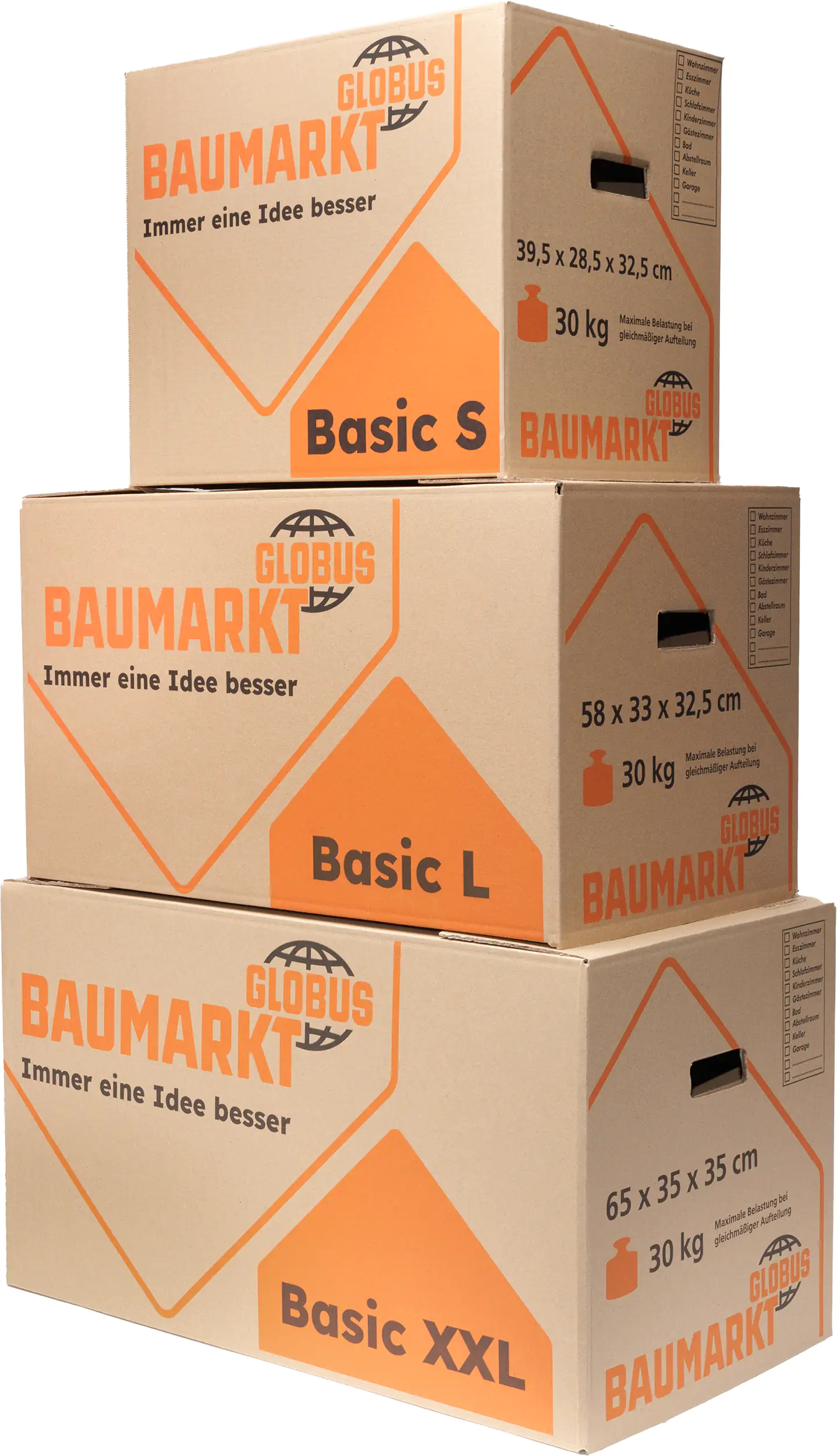 Globus Umzugskarton Basic XXL Innenmaß: 65 x 35 x 35 cm