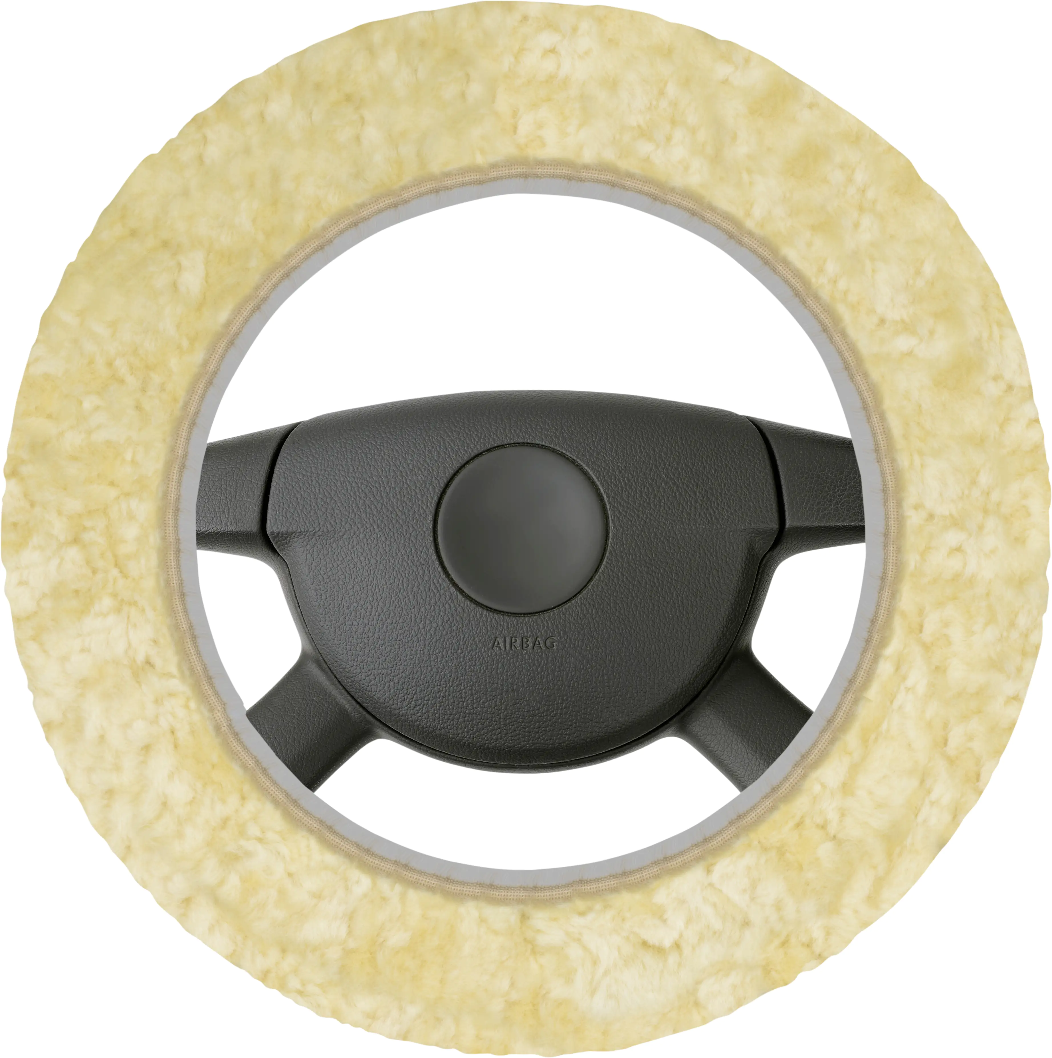Walser Lenkradhülle Lammfell beige 1-teilig