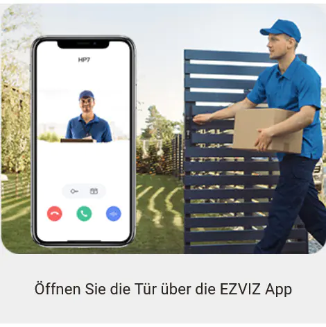 Ezviz Wlan Video-Türsprechanlage HP7 mit Monitor