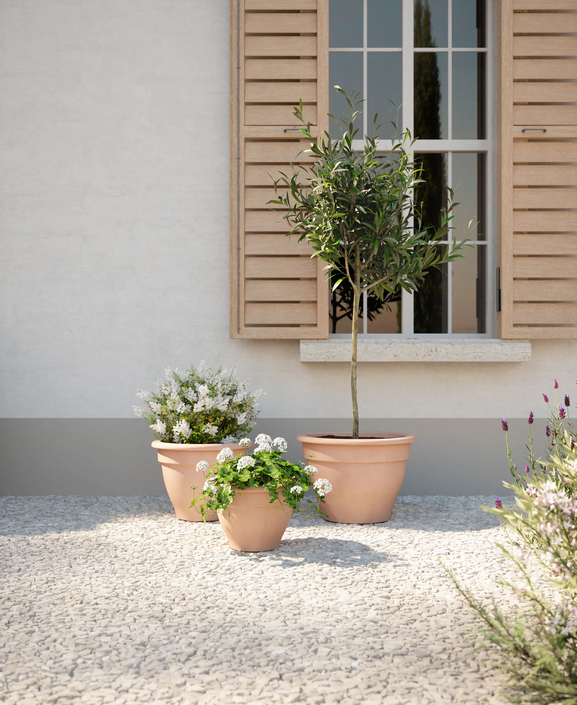 Artevasi Pflanztopf Pessoa Campana Terrakotta Ø 43,8 x 30,1 cm natur