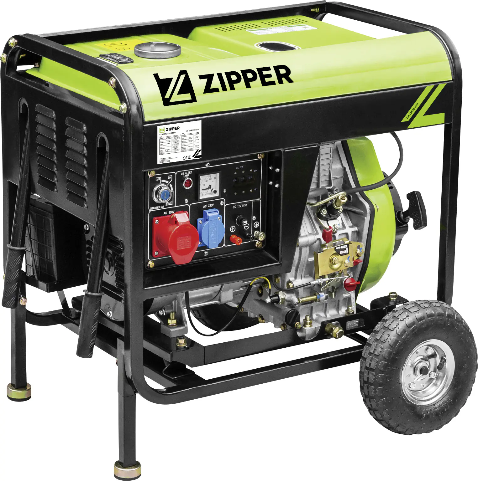 Zipper Diesel-Stromerzeuger ZI-STE6700DH 6500 W