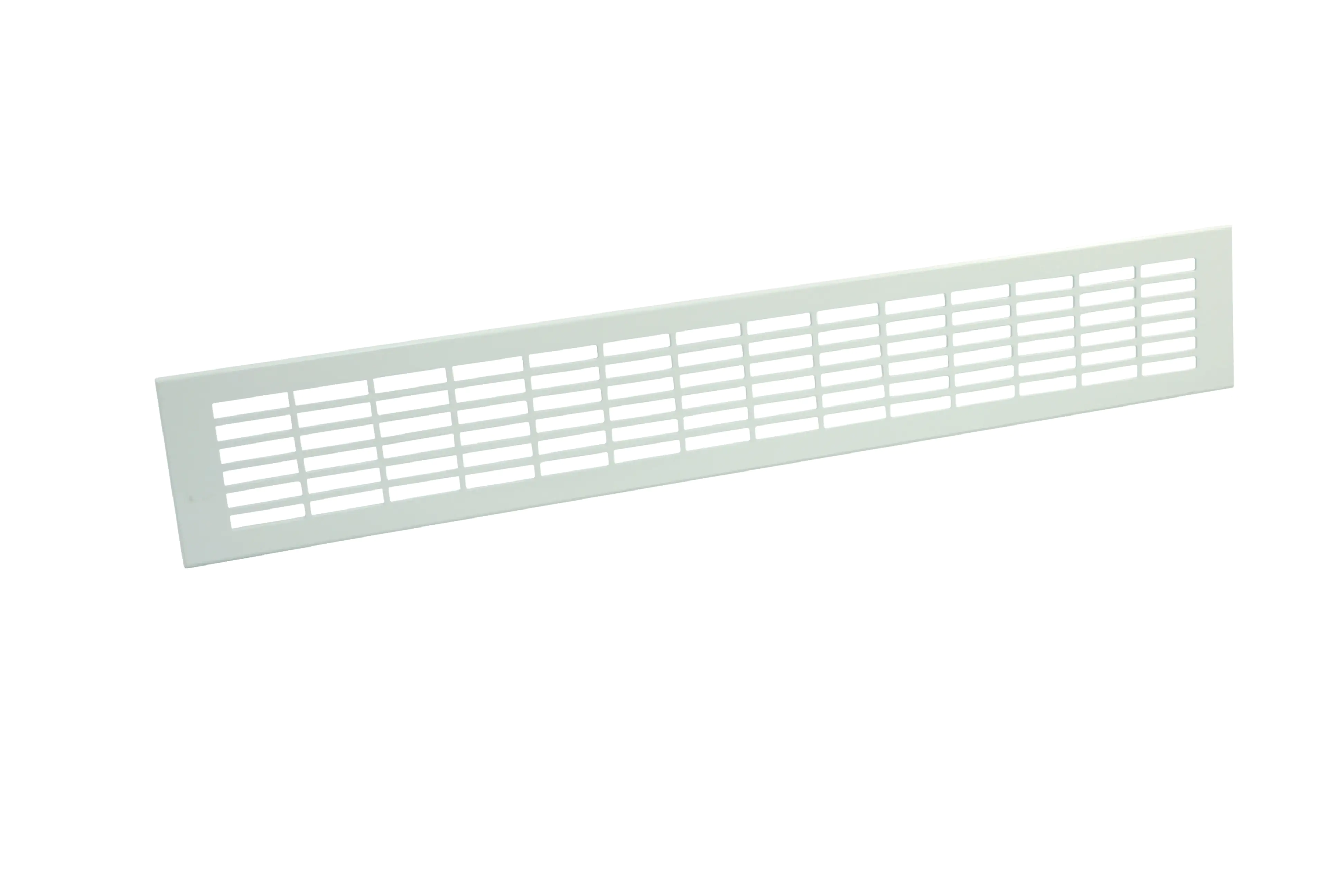 Marley Lüftung Lüftungsblech Alu 500 x 80 mm, mit Rechtecklochung, weiß