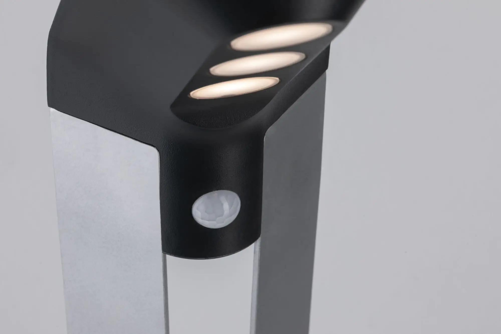 Paulmann LED Solar-Pollerleuchte Soley anthrazit warmweiß Bewegungsmelder