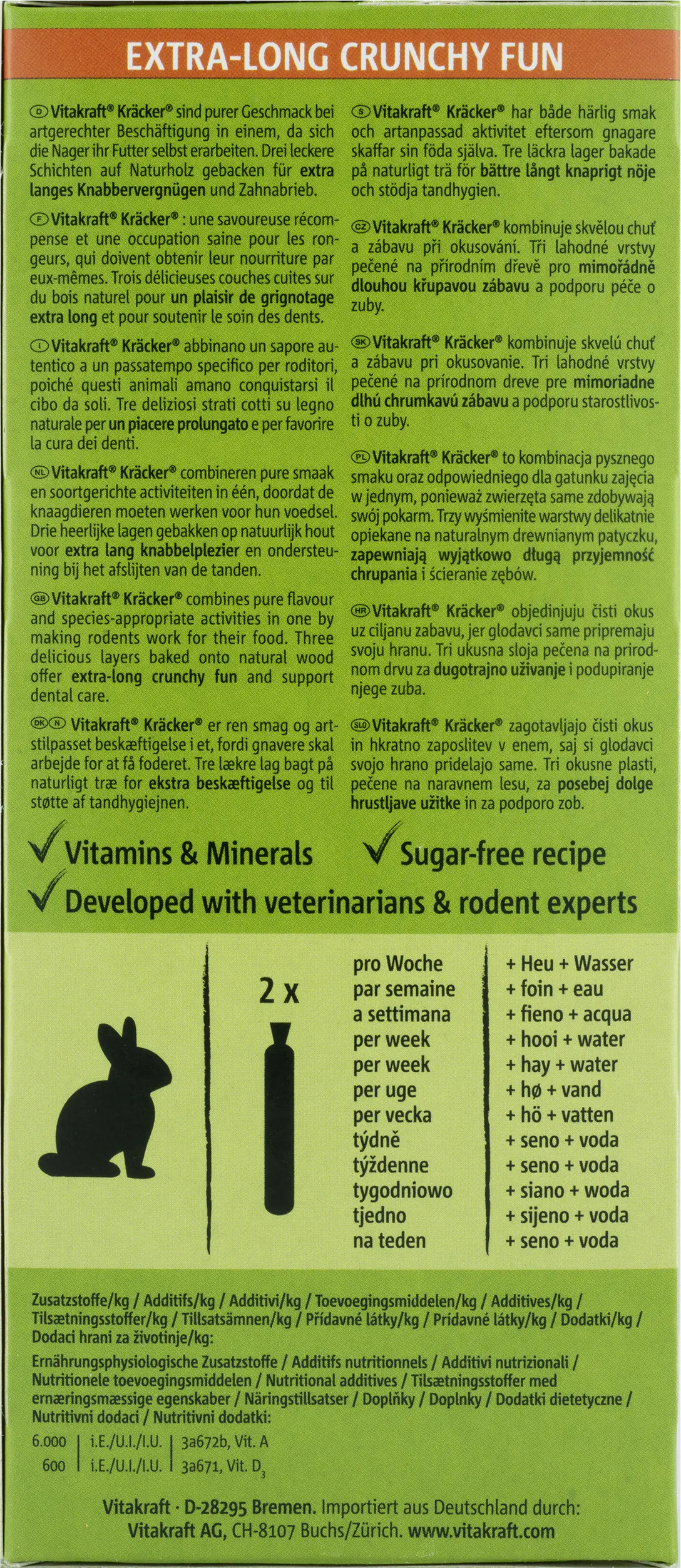 Vitakraft Kräcker® Honig & Dinkel 2 Stück / 112 g