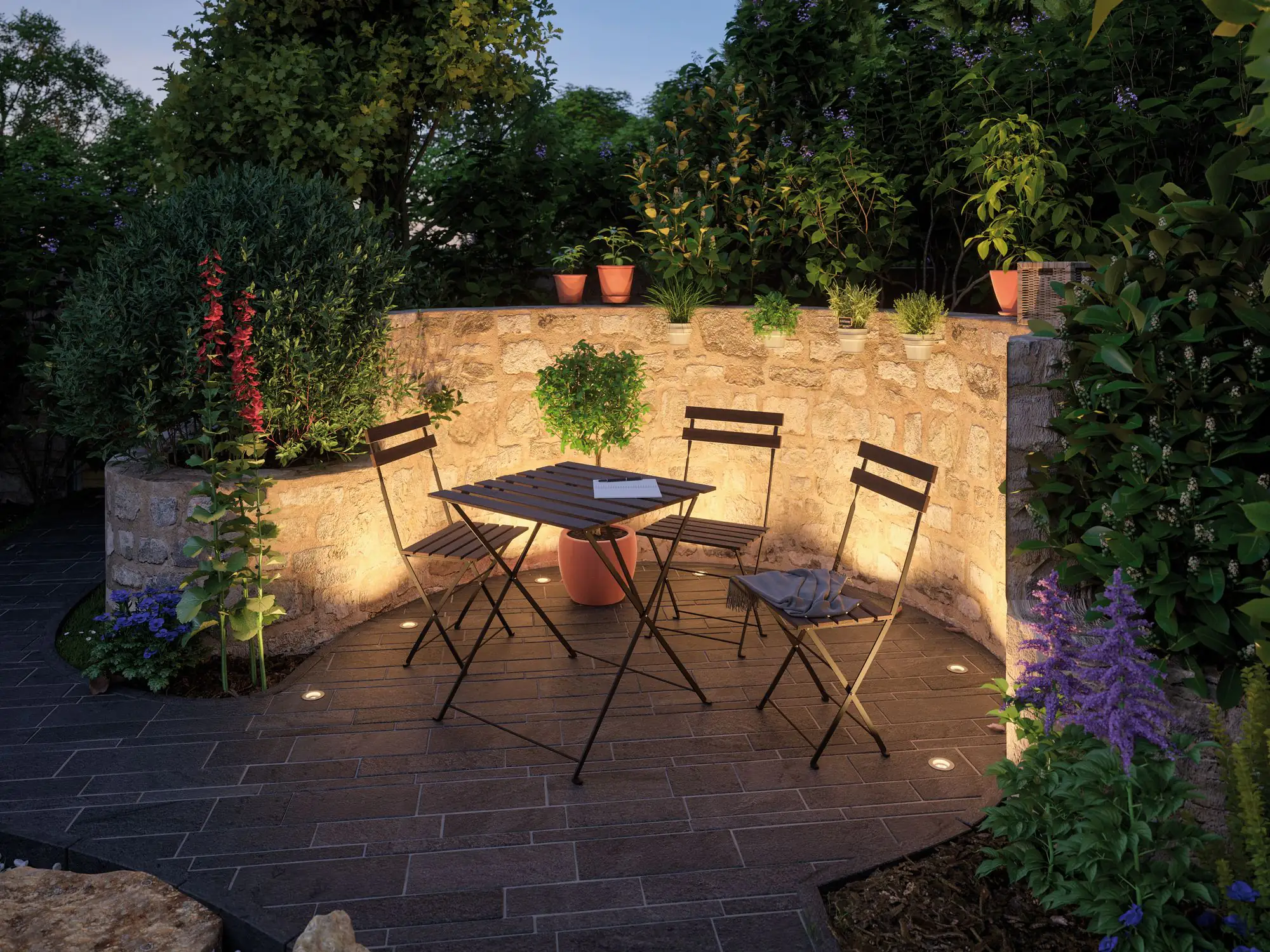 Paulmann Plug & Shine Bodeneinbauleuchte Floor Mini Outdoor rund 5,5 cm