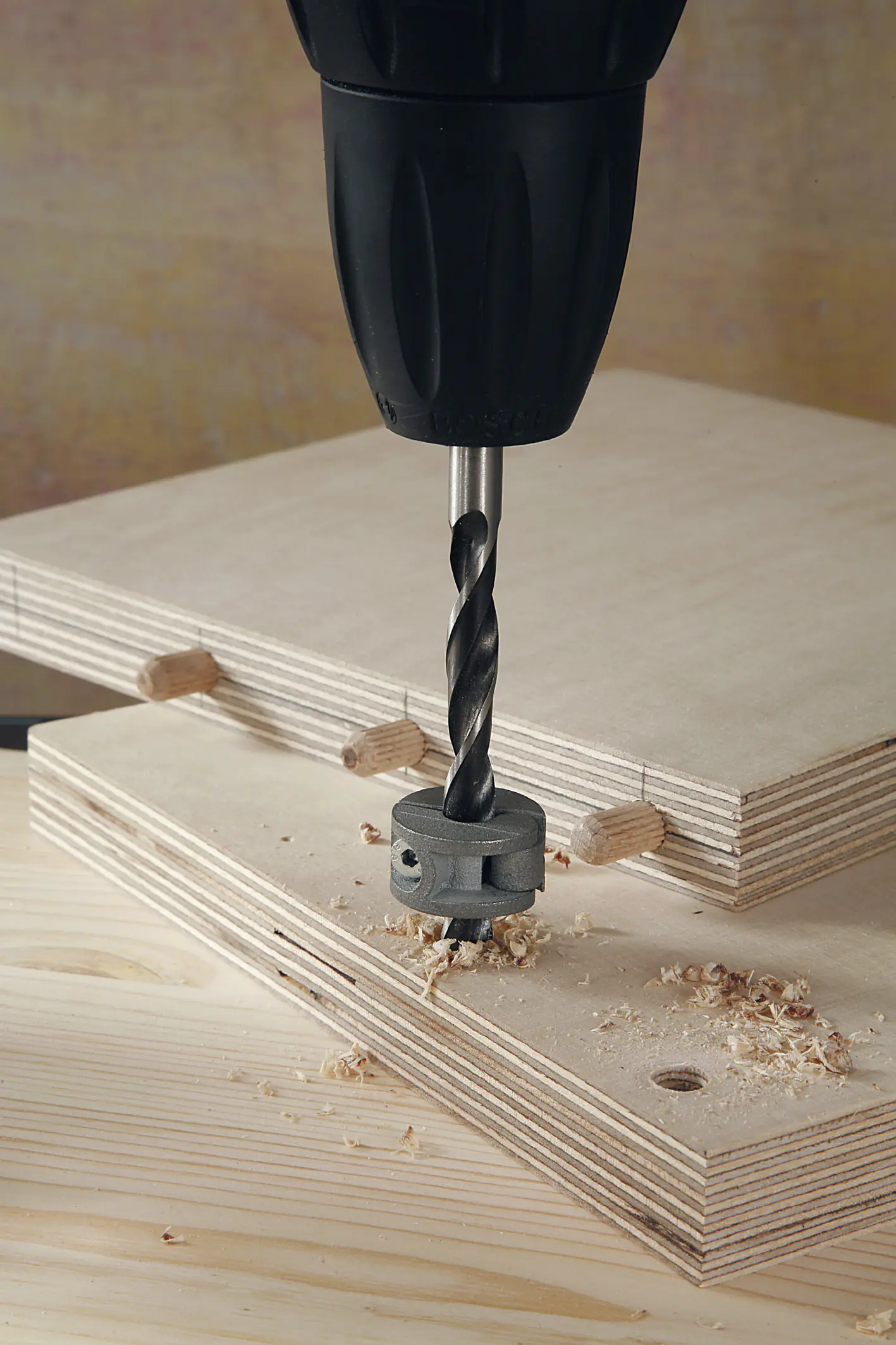Wolfcraft Tiefenstopp 3-teilig Ø 6, 8, 10 mm