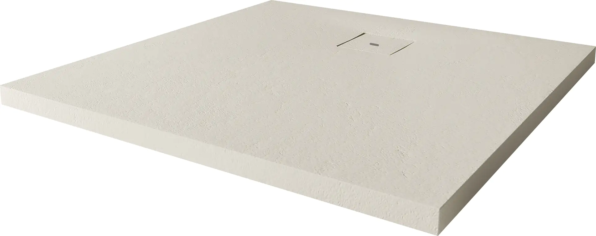 Breuer Duschwanne Modern Line Sandstein Quadrat, 90x90 cm, Höhe: 3,5 cm