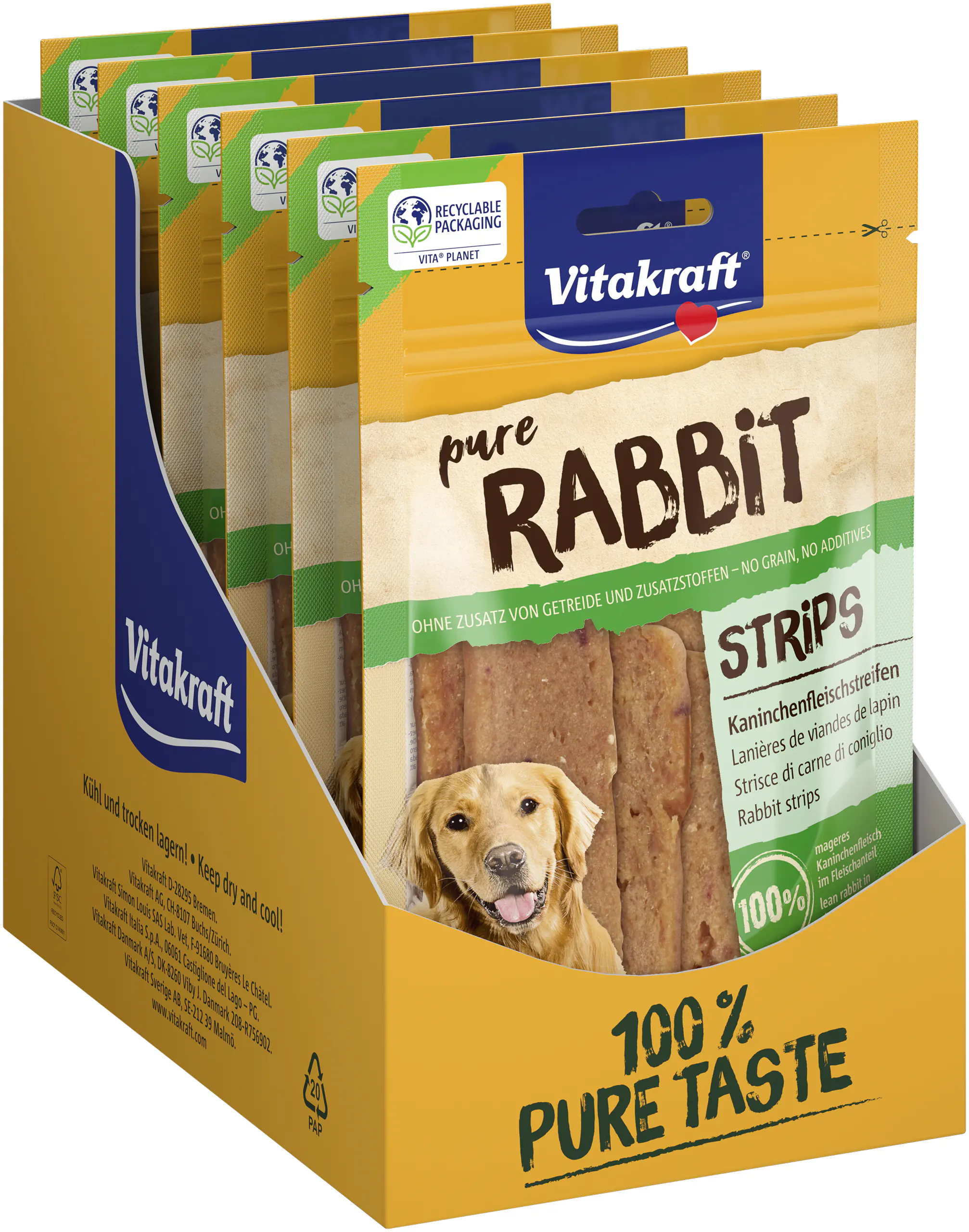 Vitakraft Rabbit Kaninchenfleischstreifen 80 g