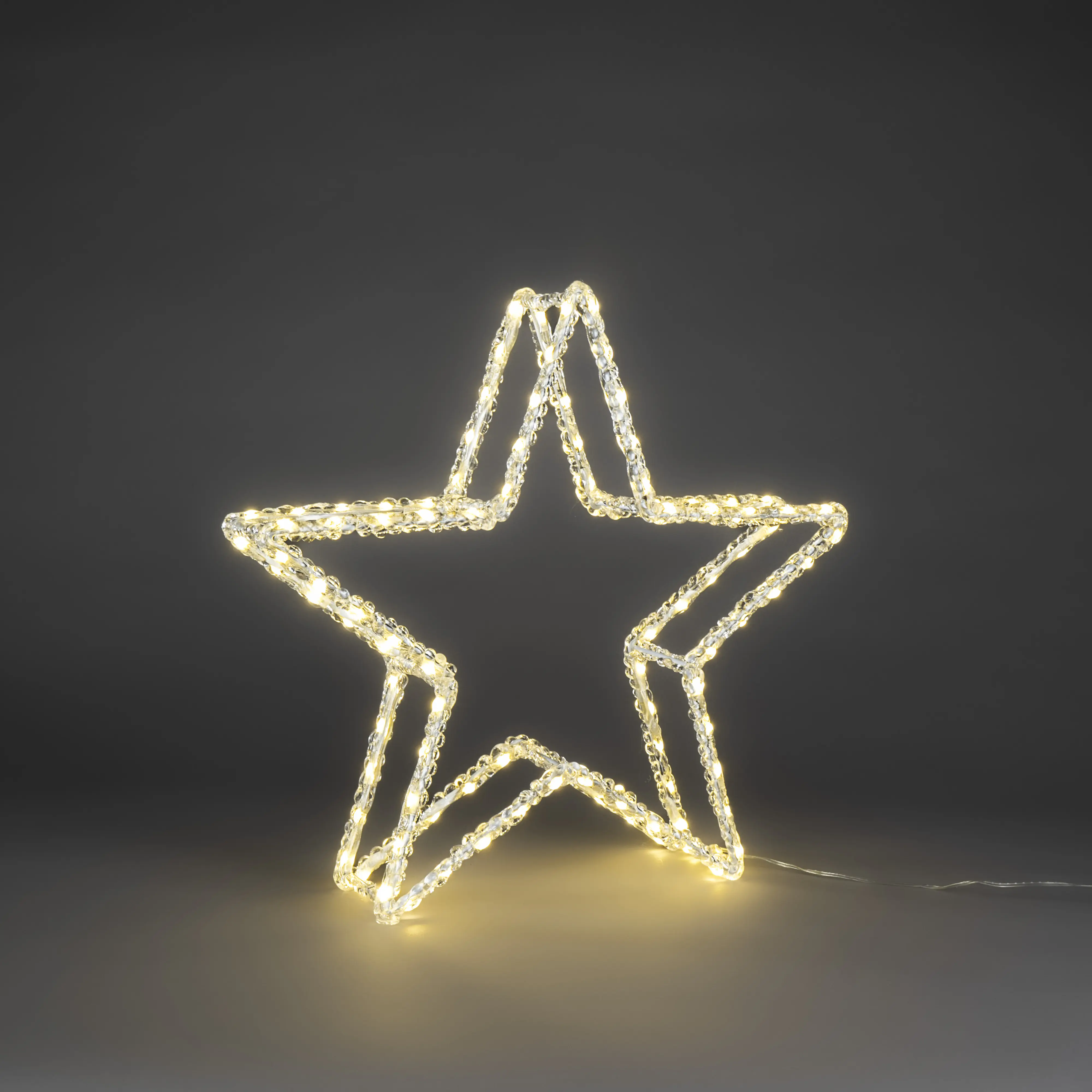 Konstsmide LED Weihnachtsdeko doppelte Weihnachtssterne 102 Dioden 40 cm warmweiß