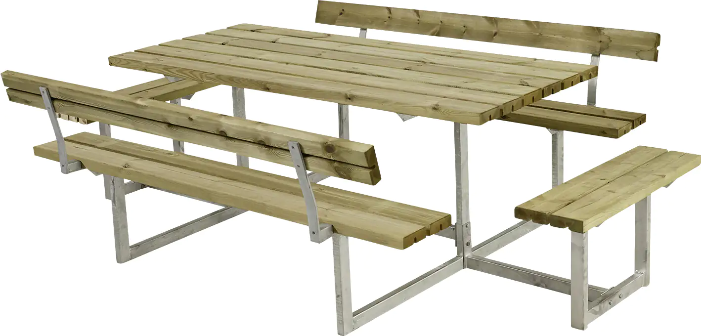Plus Kombimöbel Basic 260 x 184 x 73 cm, 2 Rückenlehnen, Kiefer/Fichte