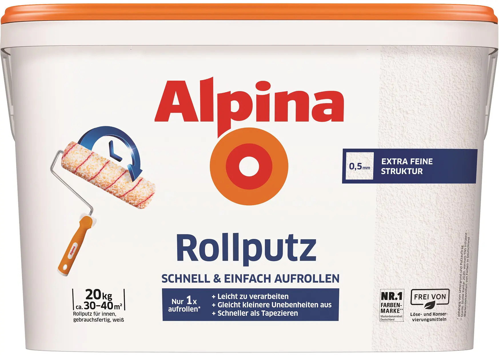 Alpina Strukturputz Rollputz 20 kg