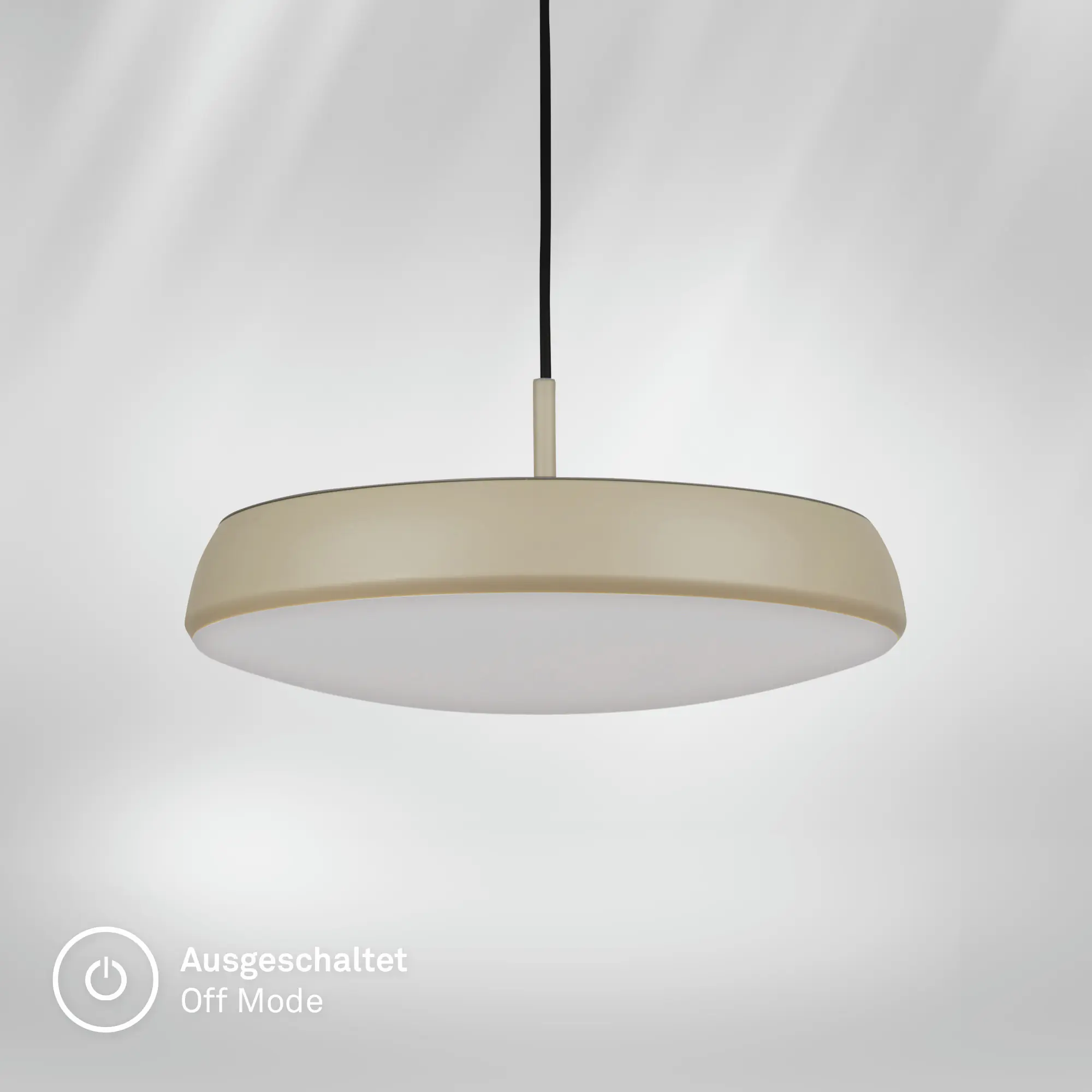 Briloner LED-Pendelleuchte Nala Ø 35 cm beige warmweiß
