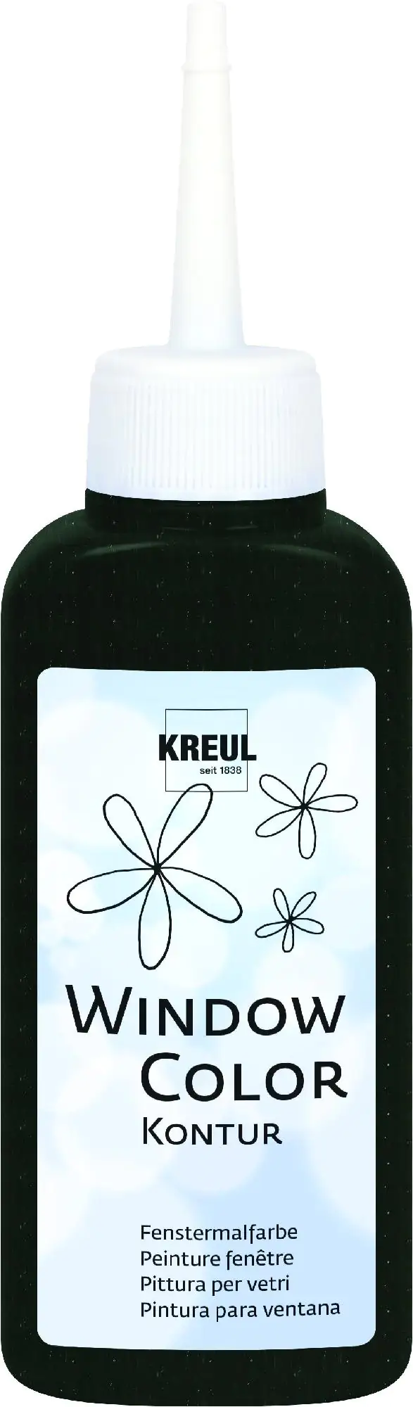 Kreul Window Color Konturenfarbe schwarz 80 ml