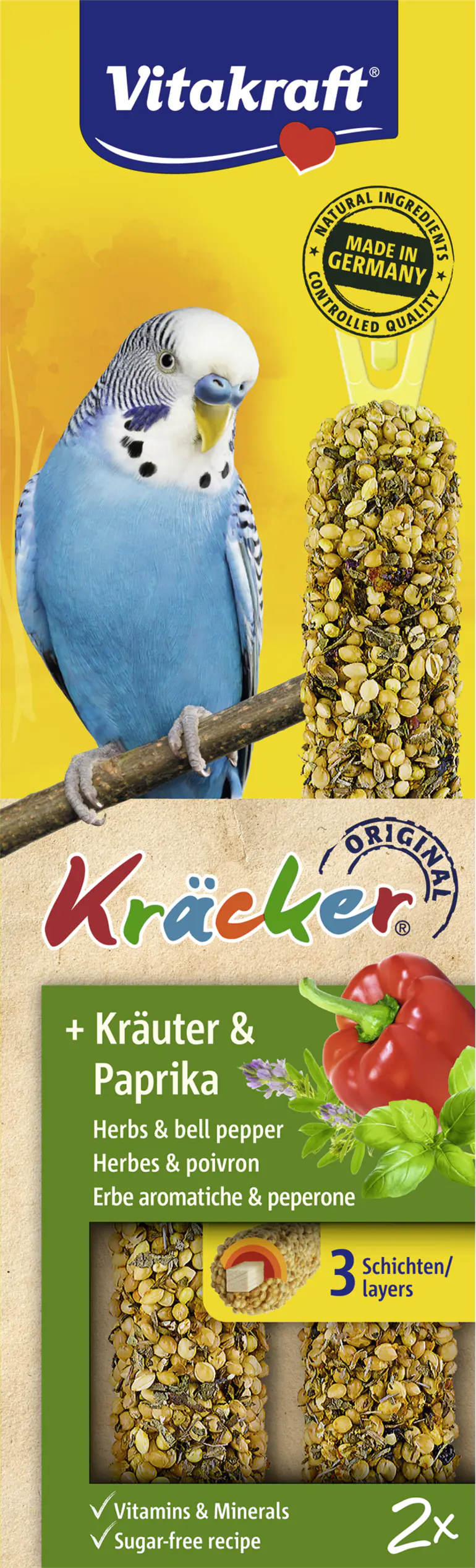 Vitakraft Kräcker® Kräuter & Paprika 2 Stück / 60 g