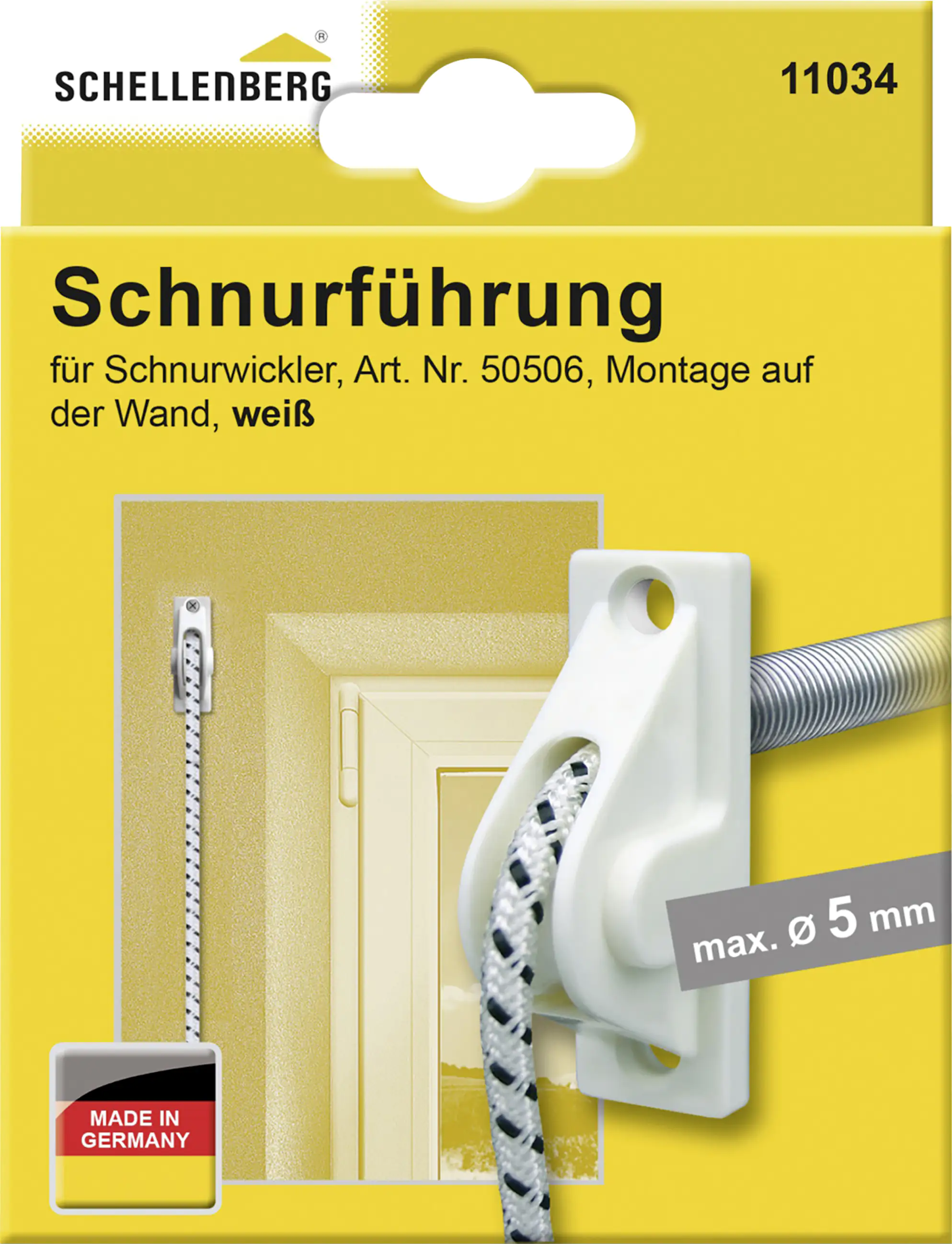 Schellenberg Schnurführung weiß, für Rollladen-Schnüre