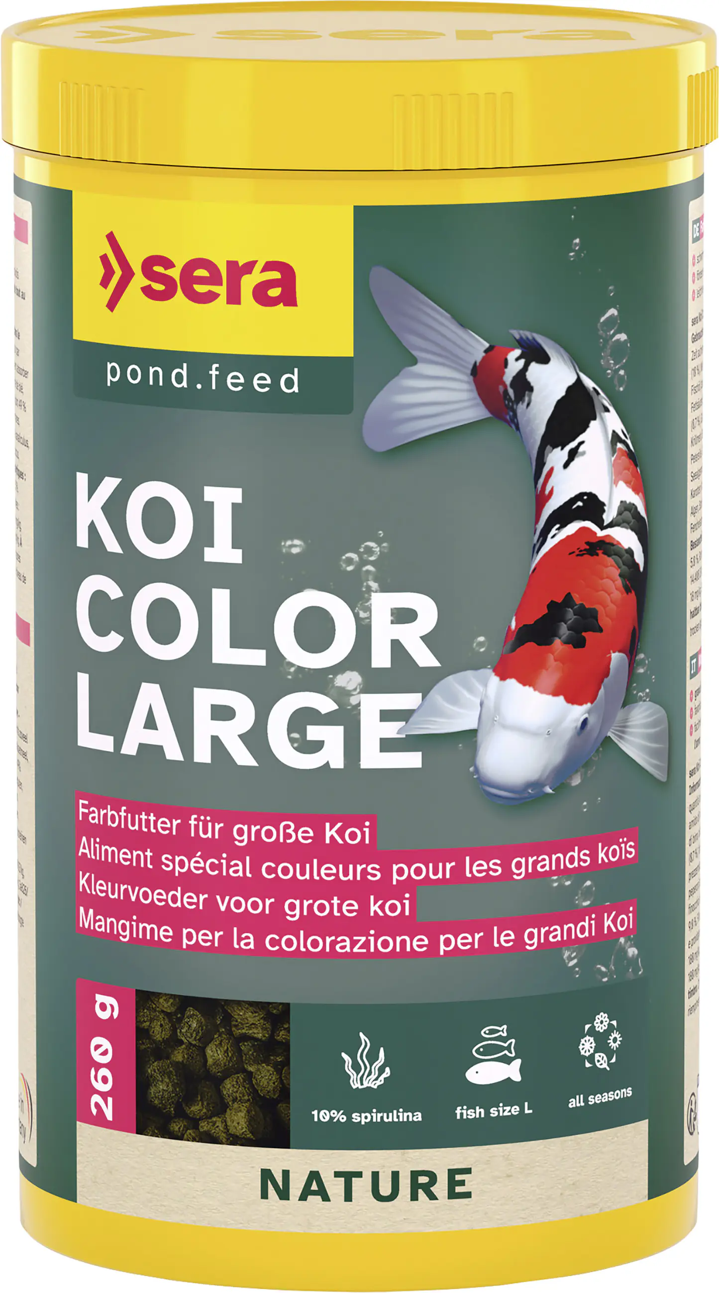 Sera Koifutter Color Large für größere Koi 1 L