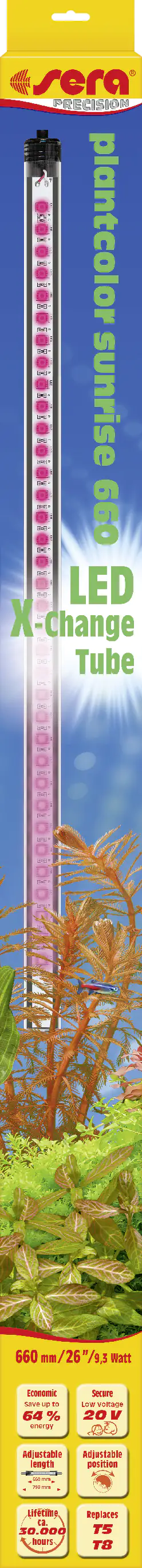 Sera Aquarium-Beleuchtung LED X-Change Tube plantcolor sunrise 660 - 1 Stück