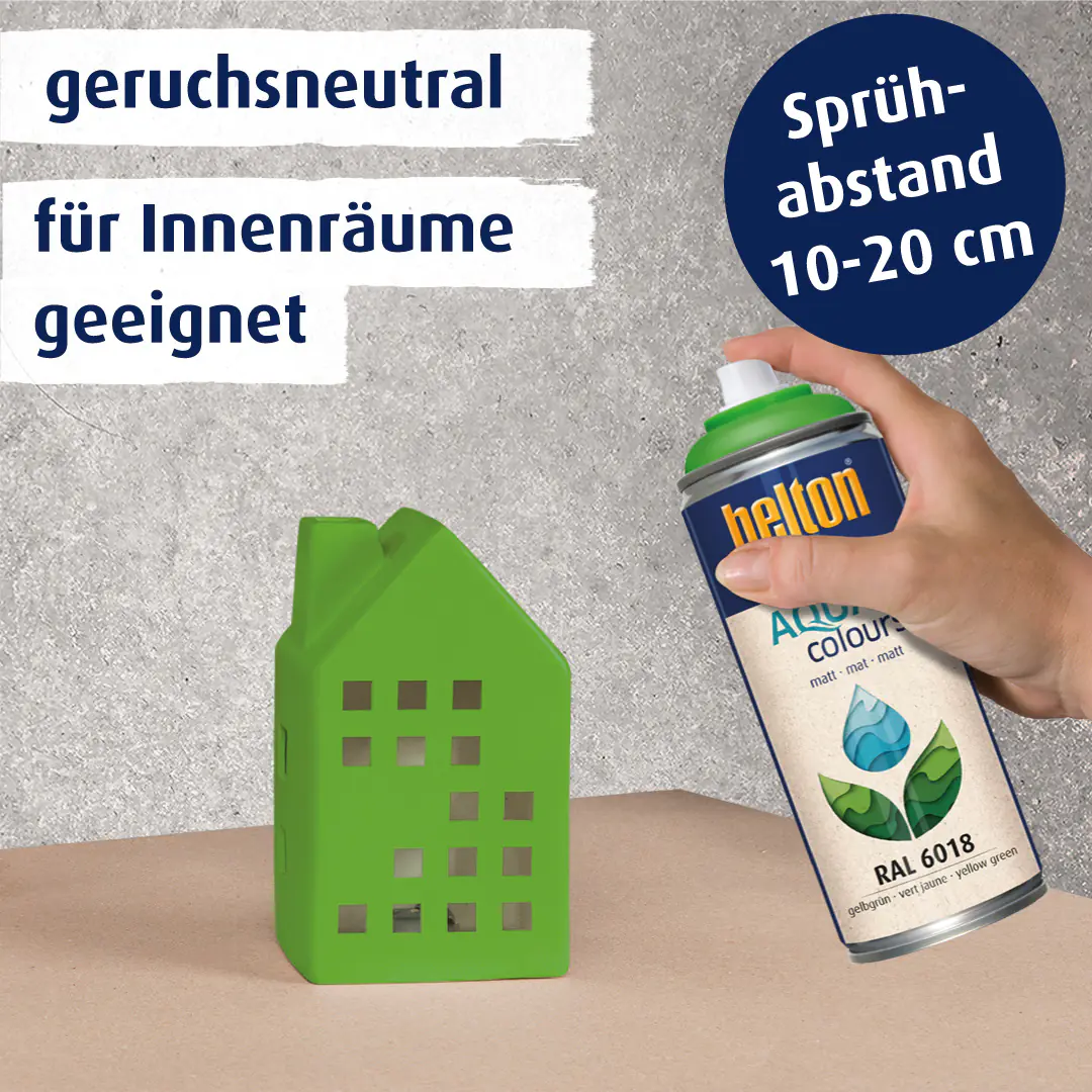 belton free Lackspray AQUAcolours 400 ml gelbgrün matt